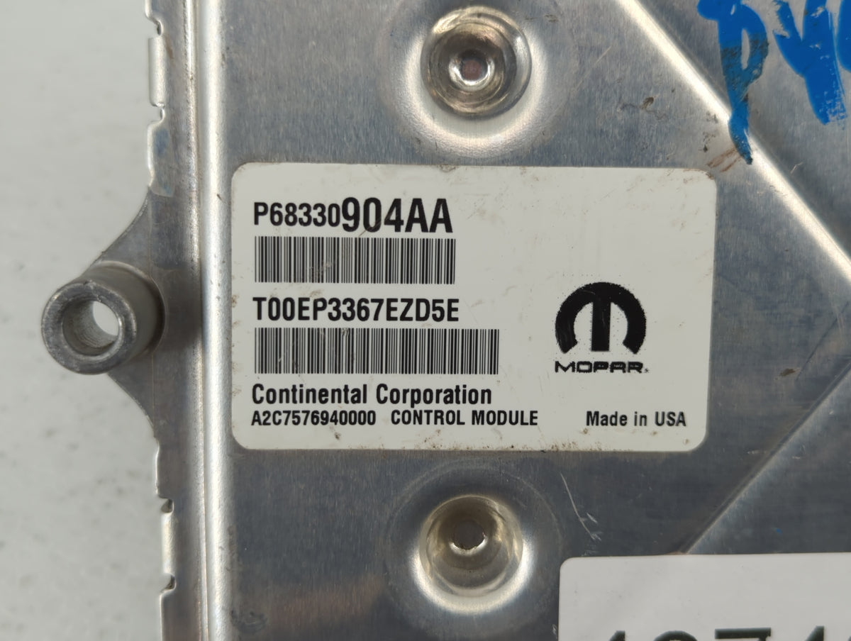 2018 Chrysler 300 PCM Engine Control Computer ECU ECM PCU OEM P/N:P68330904AA P68395679AD, P68353062AC Fits OEM Used Auto Pa