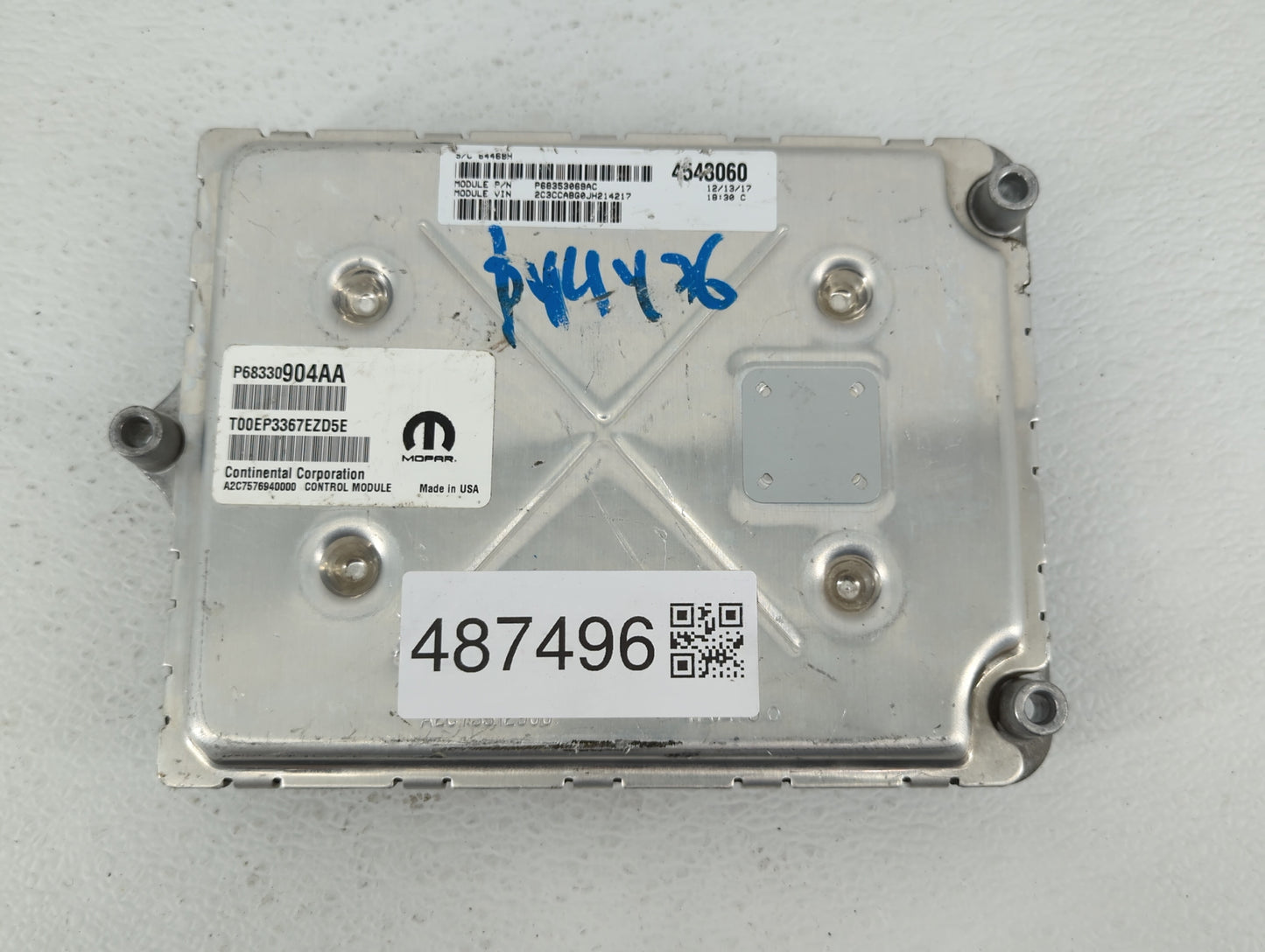 2018 Chrysler 300 PCM Engine Control Computer ECU ECM PCU OEM P/N:P68330904AA P68395679AD, P68353062AC Fits OEM Used Auto Pa