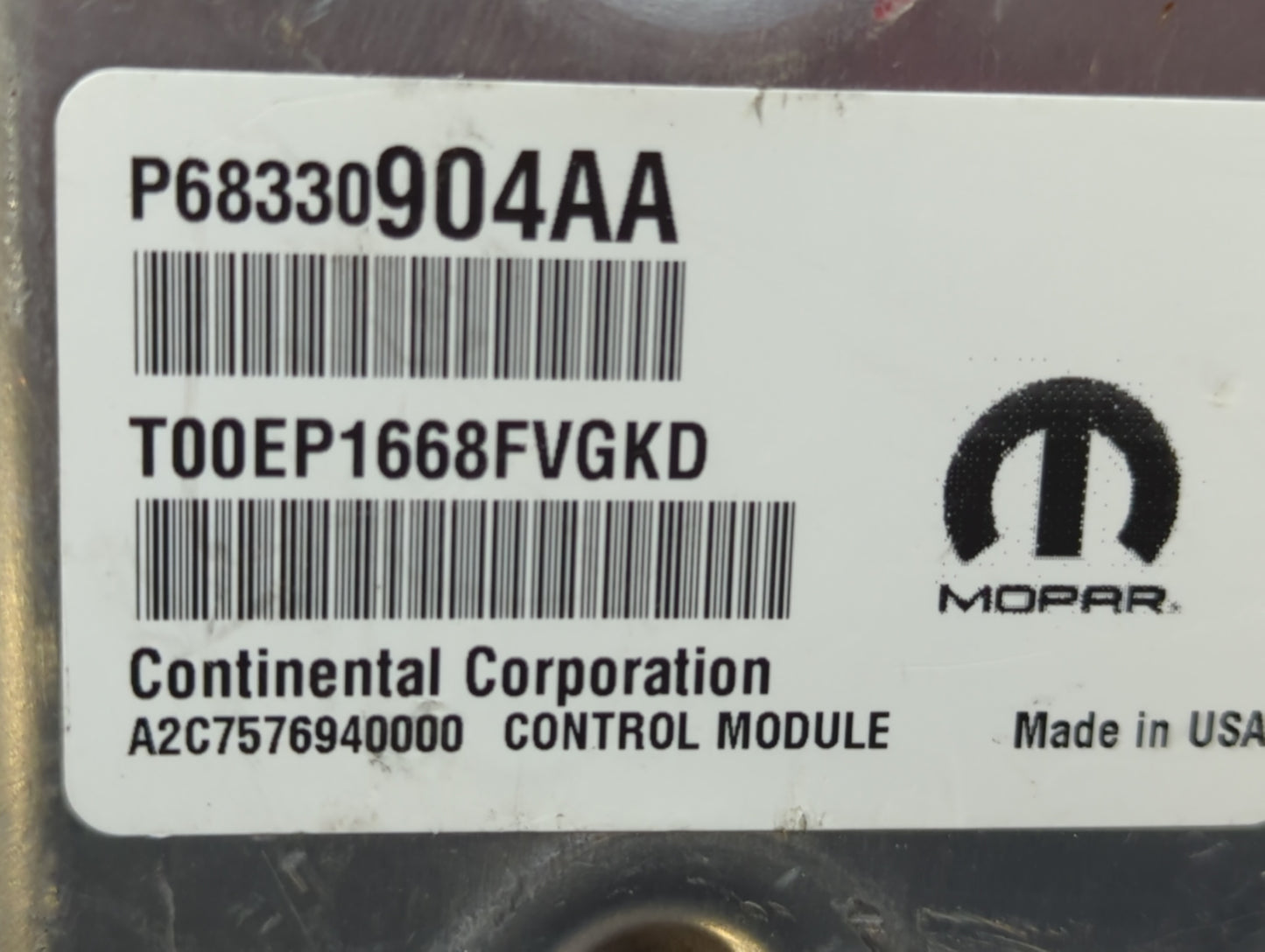 2018 Chrysler 300 PCM Engine Control Computer ECU ECM PCU OEM P/N:P68330904AA P68395679AD, P68353062AC Fits OEM Used Auto Pa