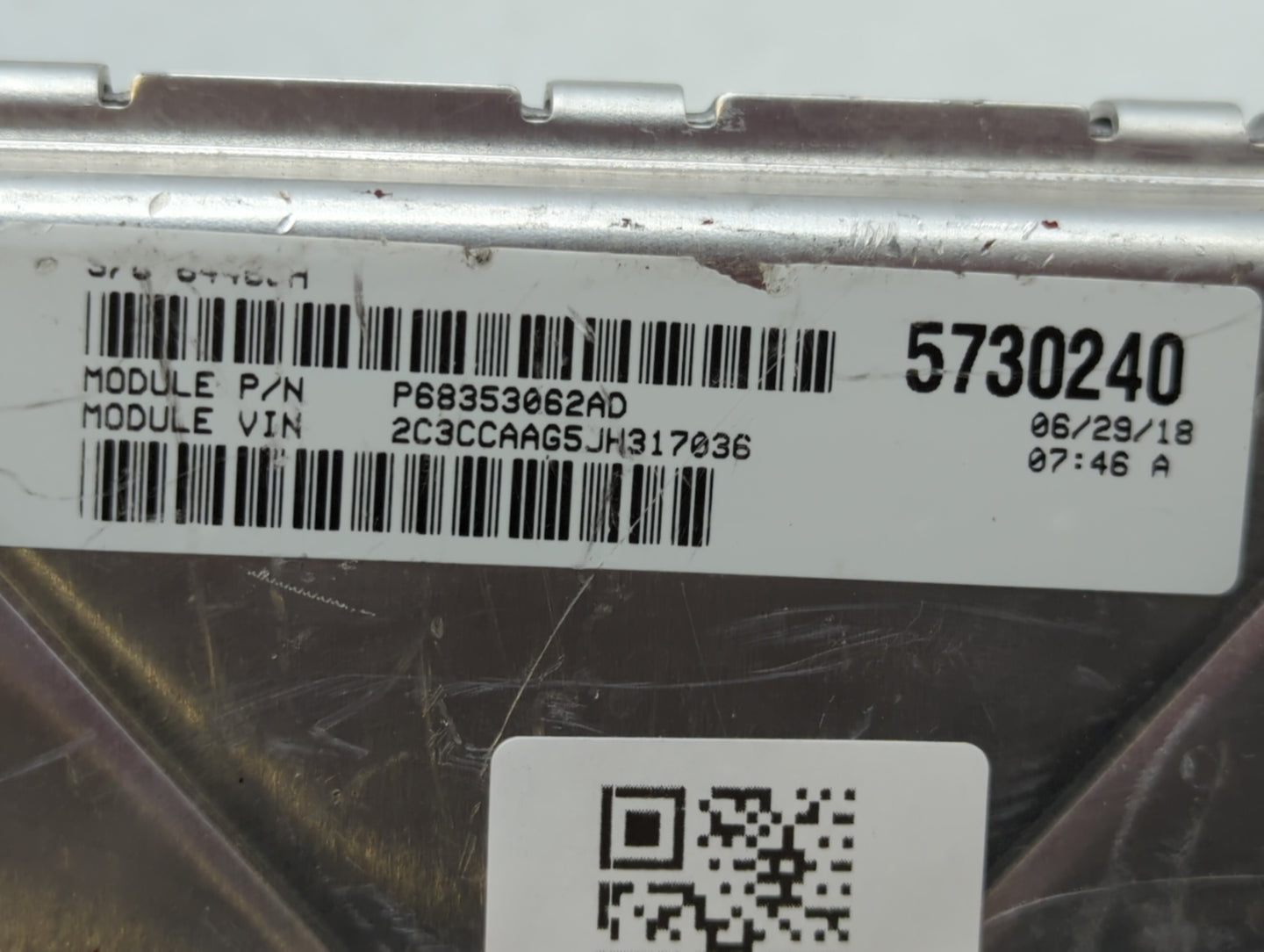 2018 Chrysler 300 PCM Engine Control Computer ECU ECM PCU OEM P/N:P68330904AA P68395679AD, P68353062AC Fits OEM Used Auto Pa