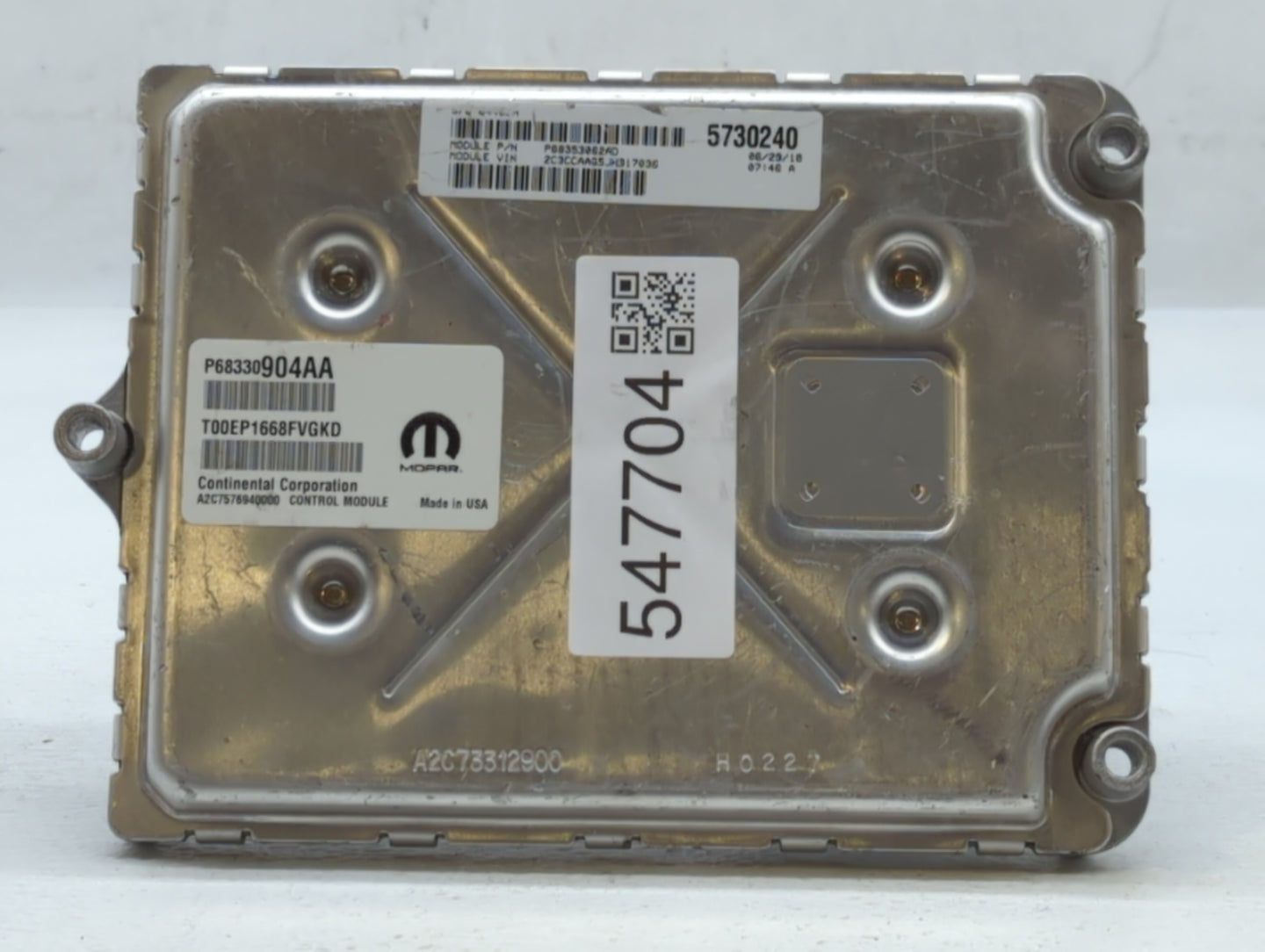 2018 Chrysler 300 PCM Engine Control Computer ECU ECM PCU OEM P/N:P68330904AA P68395679AD, P68353062AC Fits OEM Used Auto Pa