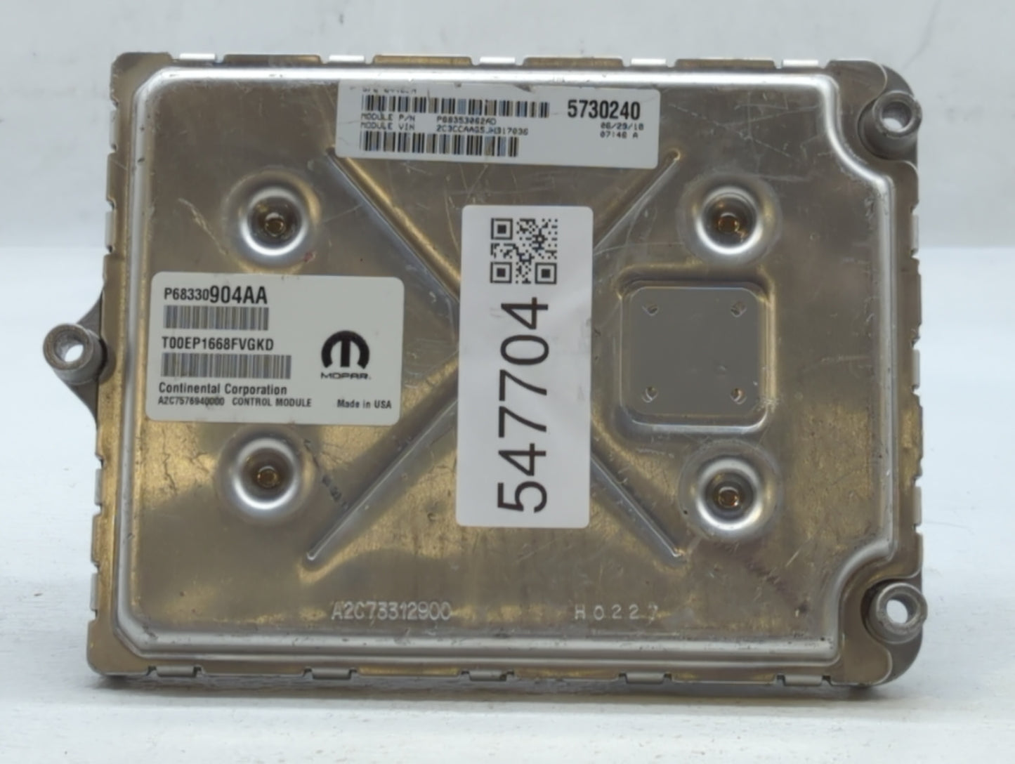 2018 Chrysler 300 PCM Engine Control Computer ECU ECM PCU OEM P/N:P68330904AA P68395679AD, P68353062AC Fits OEM Used Auto Pa