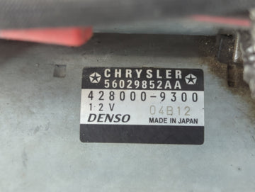 2017-2022 Chrysler 300 Car Starter Motor Solenoid OEM P/N:56029852AA Fits OEM Used Auto Parts