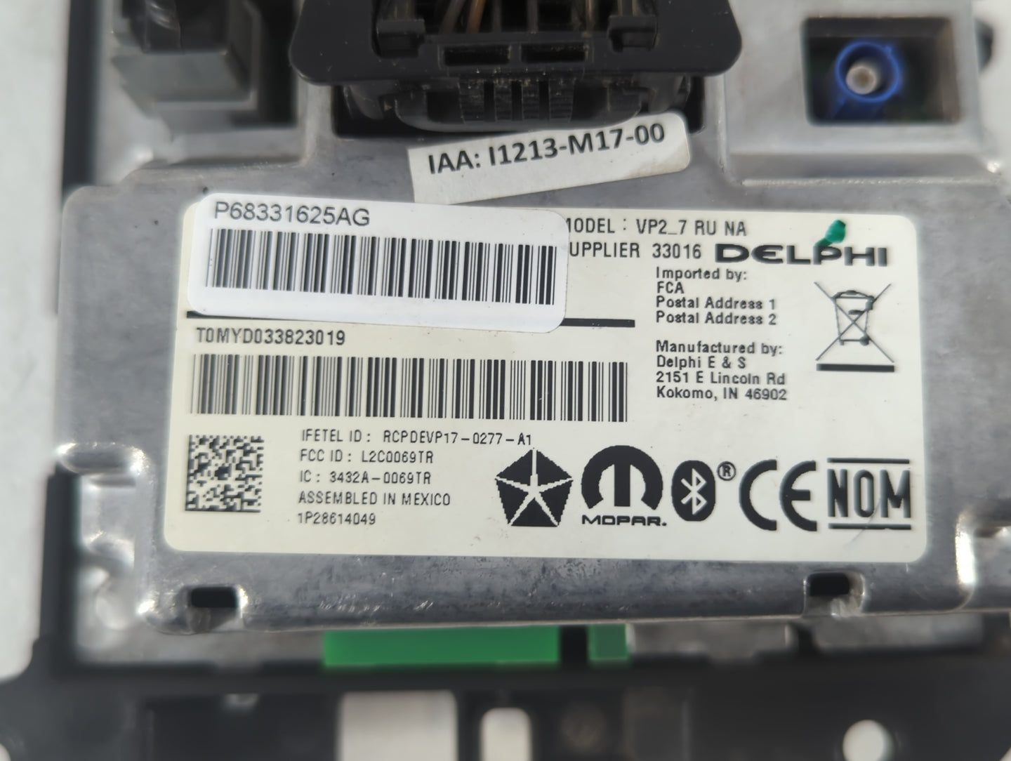 2018-2020 Chrysler Pacifica Information Display Screen - Oemusedautoparts1.com