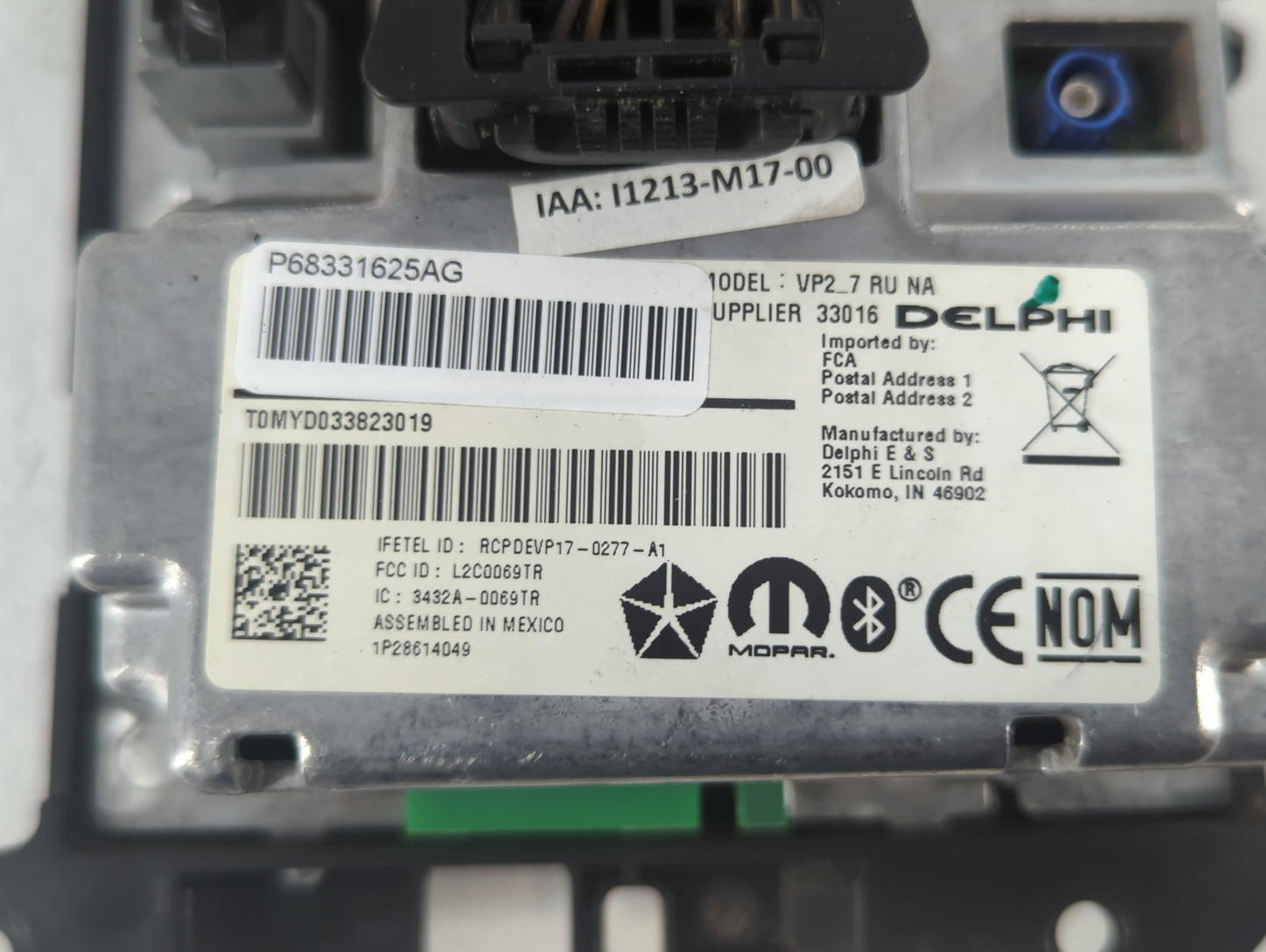 2018-2020 Chrysler Pacifica Information Display Screen - Oemusedautoparts1.com