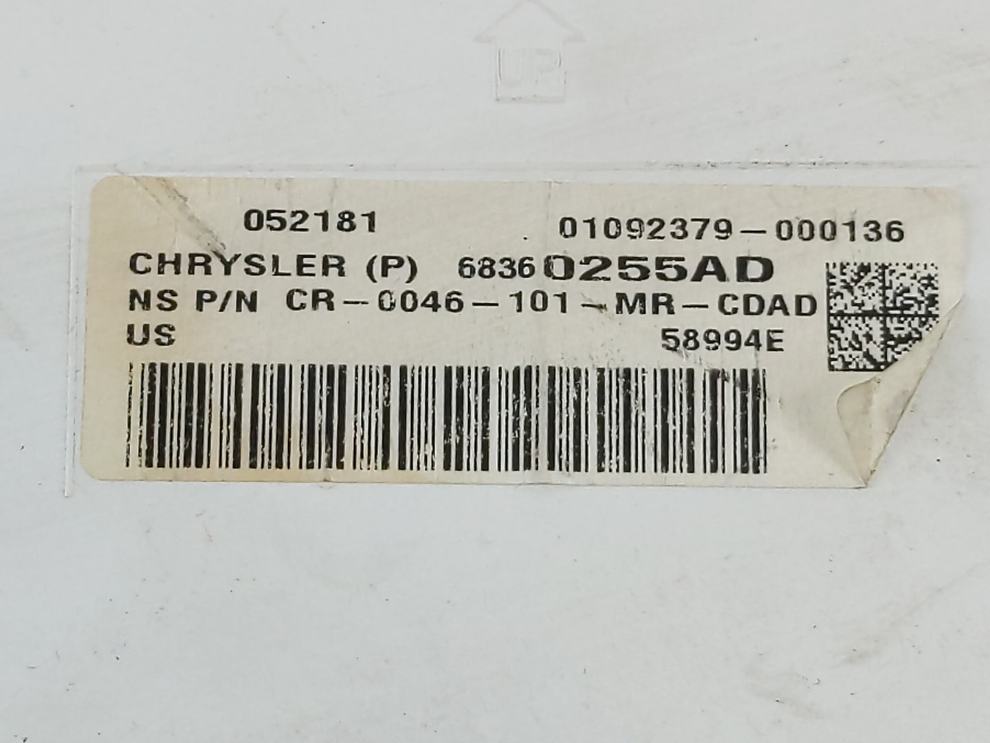 2018 Chrysler Pacifica Instrument Cluster Speedometer Gauges P/N:683602255AD Fits OEM Used Auto Parts - Oemusedautoparts1.co