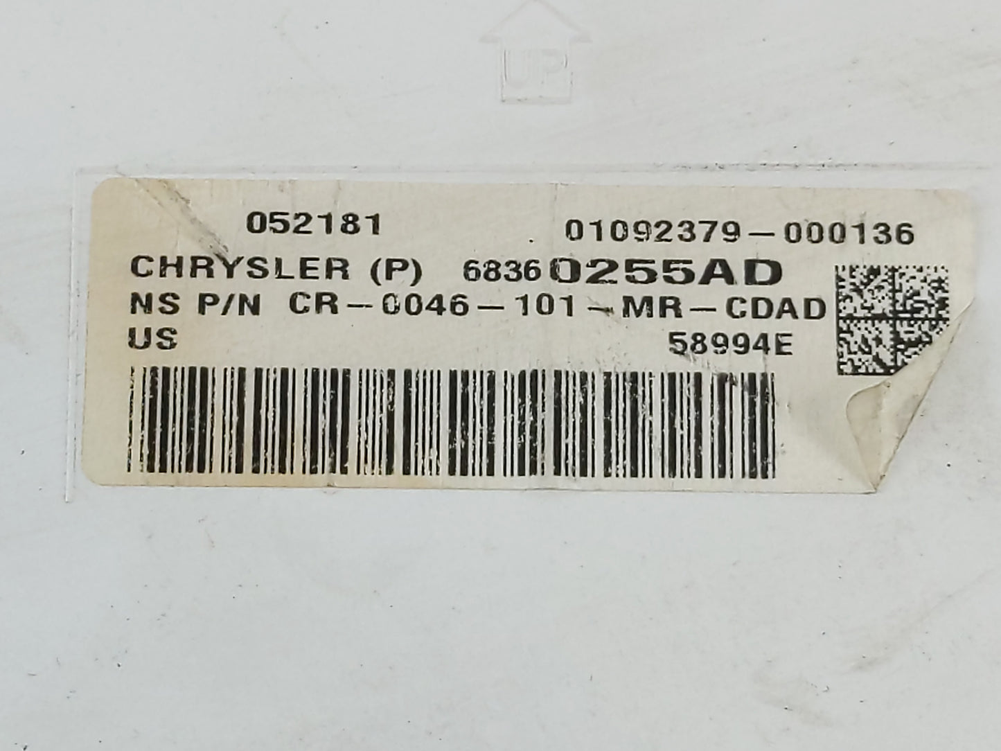 2018 Chrysler Pacifica Instrument Cluster Speedometer Gauges P/N:683602255AD Fits OEM Used Auto Parts - Oemusedautoparts1.co