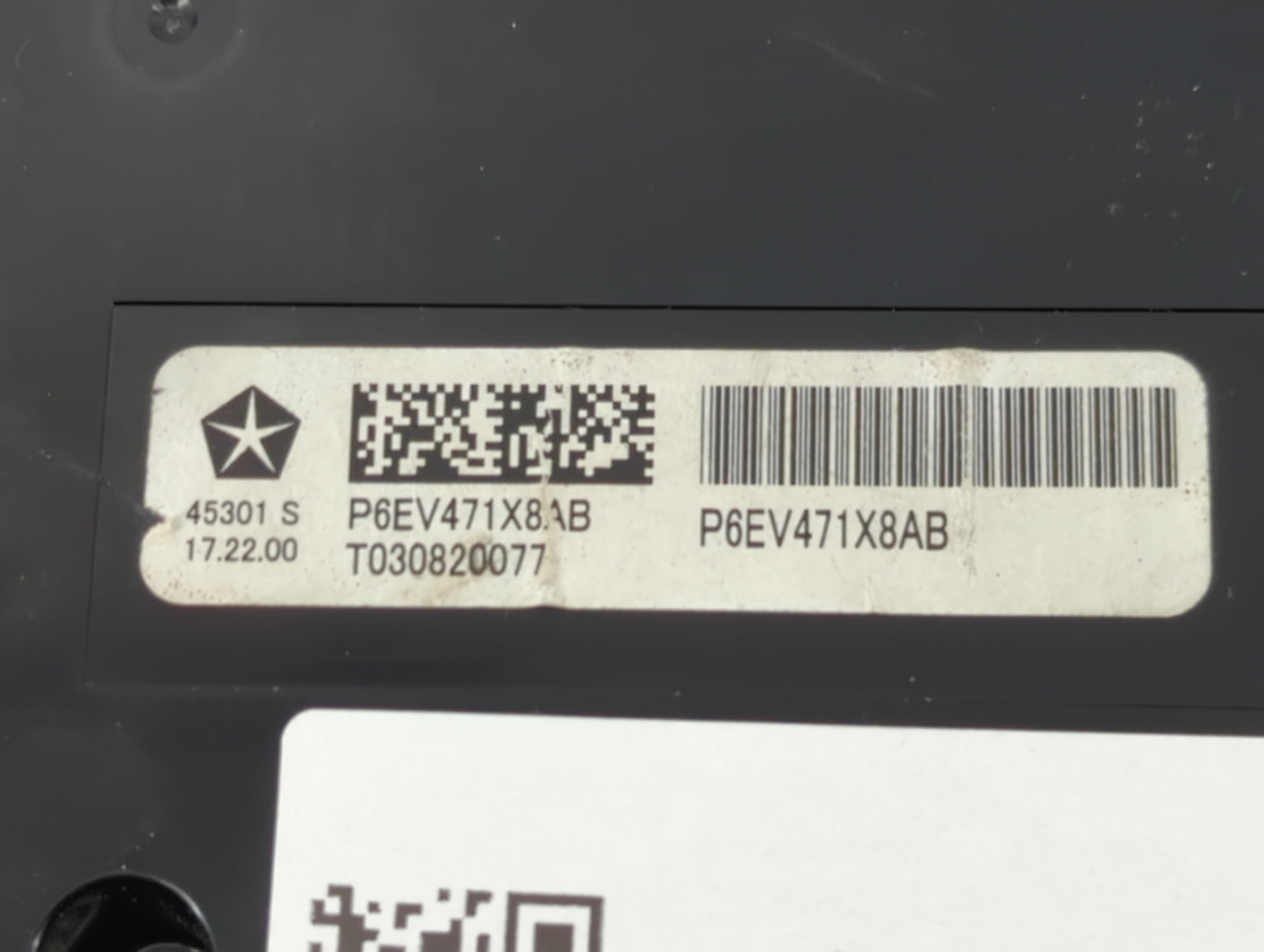 2018-2020 Chrysler Pacifica Climate Control Module Temperature AC/Heater Replacement P/N:P6EV471X8AB Fits Fits 2018 2019 202