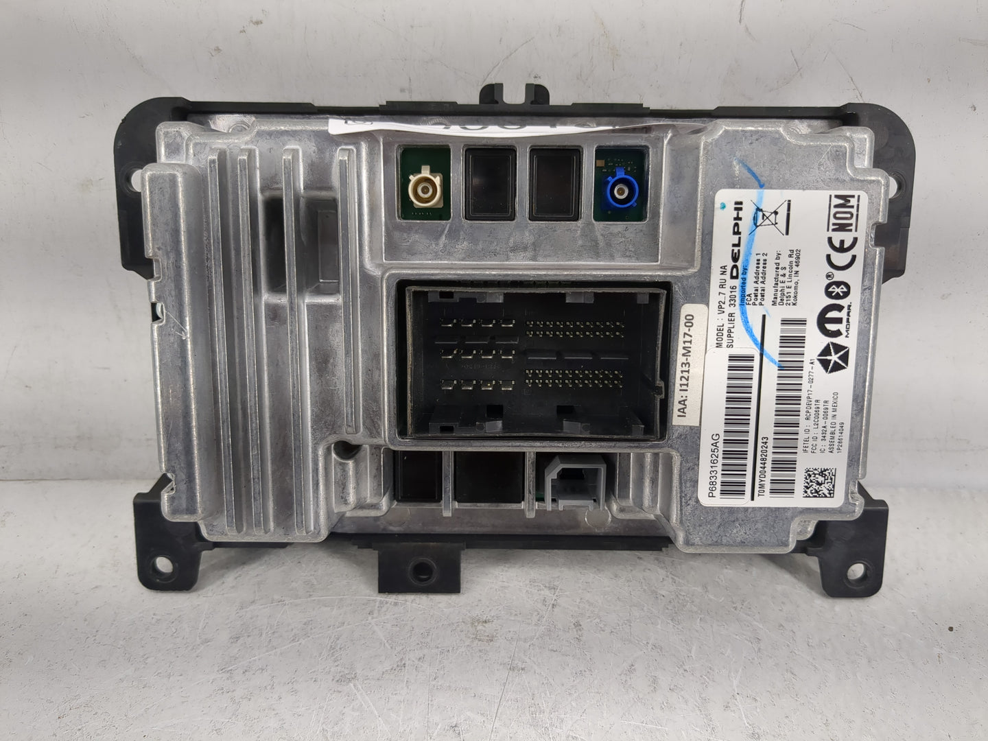 2018 Chrysler Pacifica Radio AM FM Cd Player Receiver Replacement P/N:P68331625AG Fits OEM Used Auto Parts - Oemusedautopart
