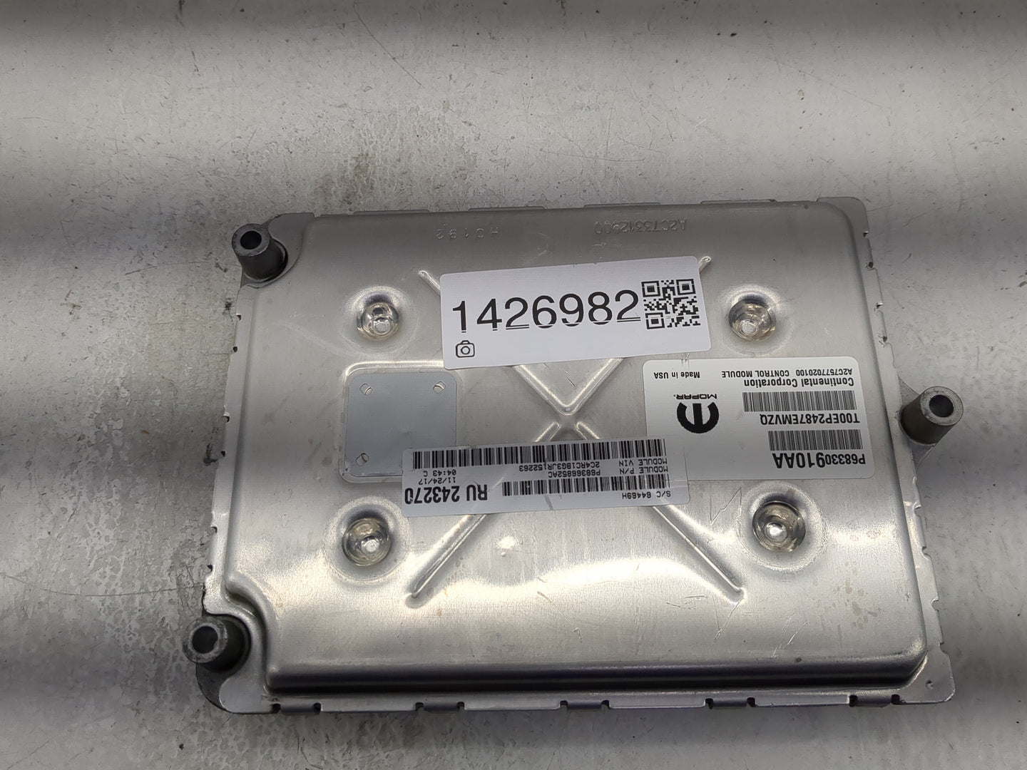 2018-2019 Chrysler Pacifica PCM Engine Control Computer ECU ECM PCU OEM P/N:P68330910AA A2C75770201 Fits Fits 2018 2019 2020