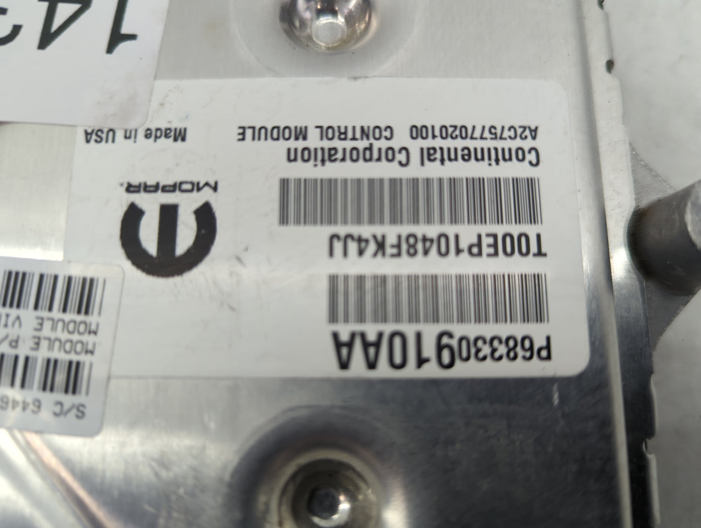 2018-2019 Chrysler Pacifica PCM Engine Control Computer ECU ECM PCU OEM P/N:A2C73312800 P68330910AA Fits Fits 2018 2019 2020