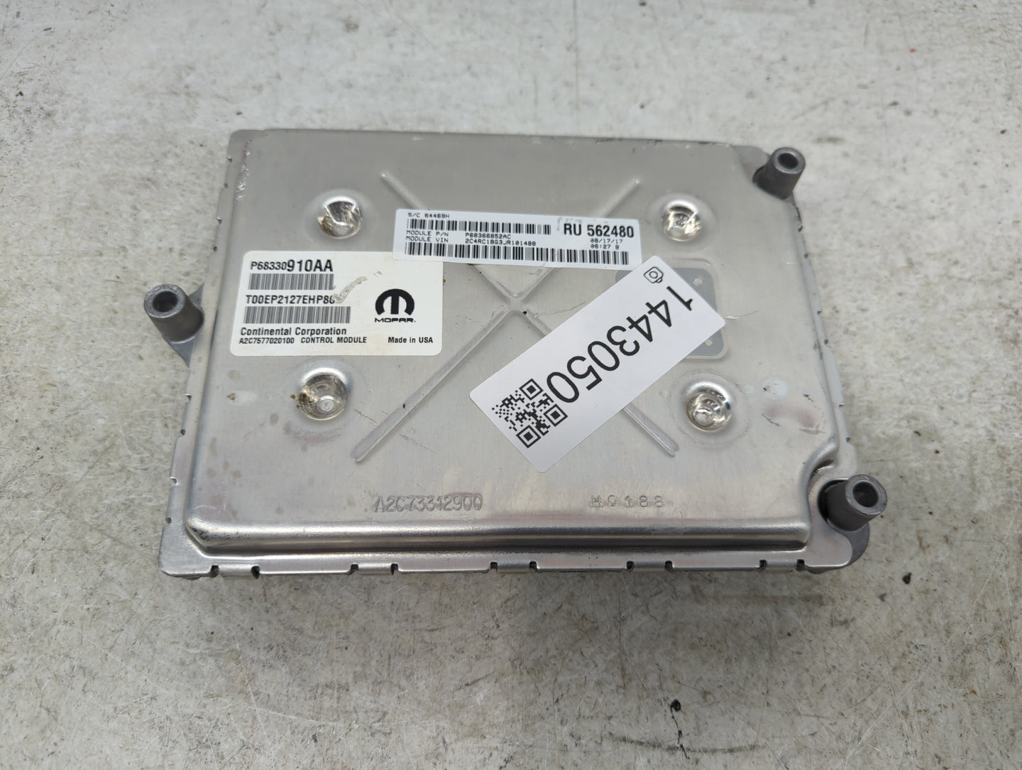2018-2019 Chrysler Pacifica PCM Engine Control Computer ECU ECM PCU OEM P/N:P68330910AA T00EP2127EHP8 Fits Fits 2018 2019 20