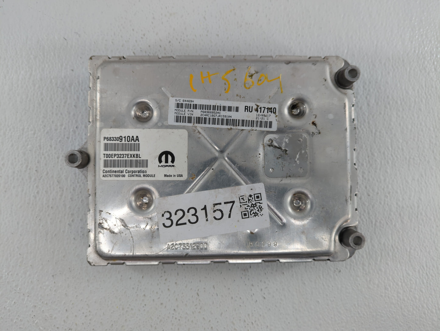 2018 Chrysler Pacifica PCM Engine Control Computer ECU ECM PCU OEM P/N:P68434928AA P68330910AA, P68413872AH Fits OEM Used Au