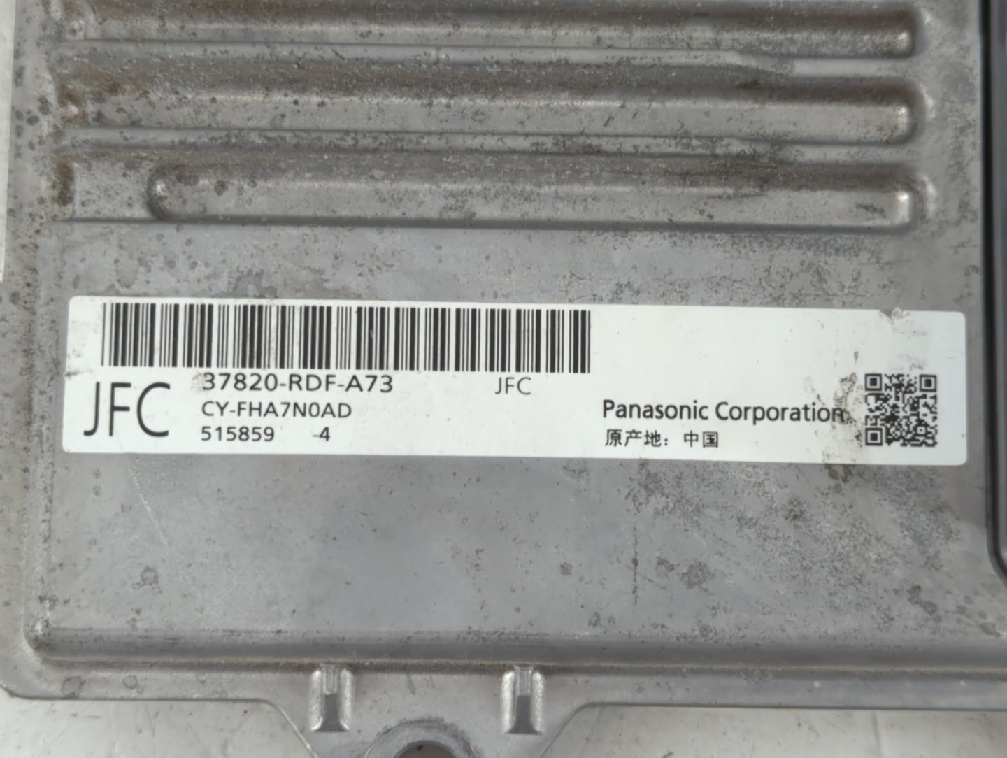 2018-2019 Chrysler Pacifica PCM Engine Control Computer ECU ECM PCU OEM P/N:37820-RDF-A73 Fits Fits 2018 2019 2020 OEM Used 