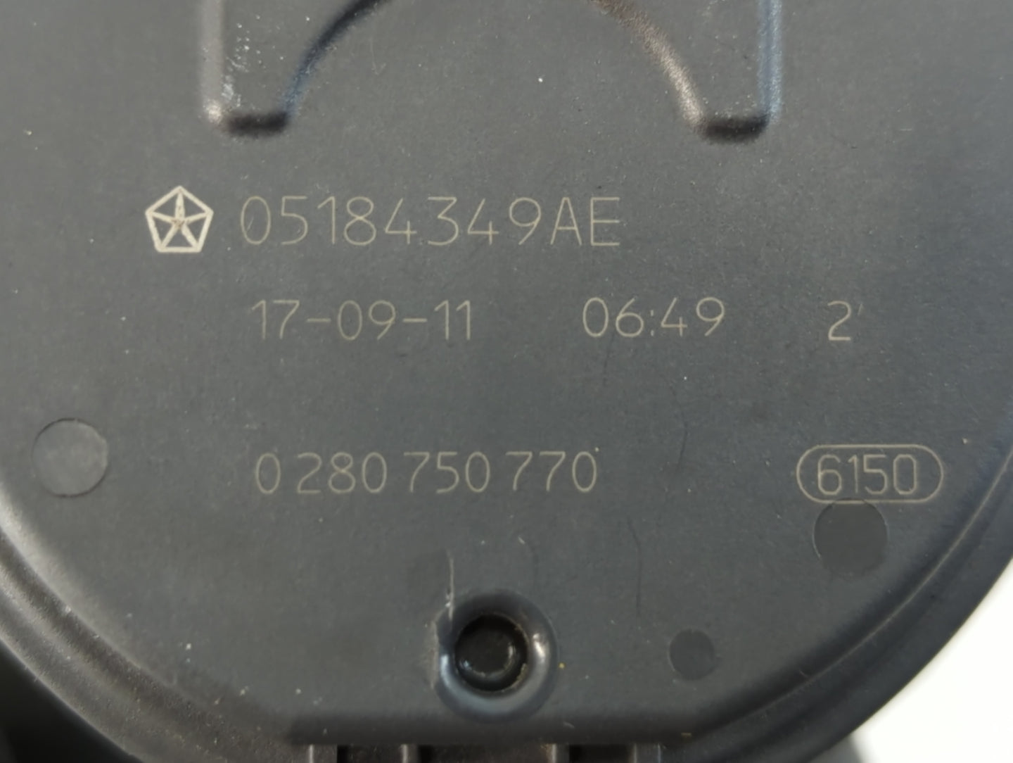 2017-2022 Chrysler Pacifica Throttle Body P/N:0 280 750 770 05184349AE Fits OEM Used Auto Parts - Oemusedautoparts1.com