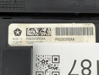 2018-2020 Chrysler Pacifica Climate Control Module Temperature AC/Heater Replacement P/N:P68395990AA Fits Fits 2018 2019 202
