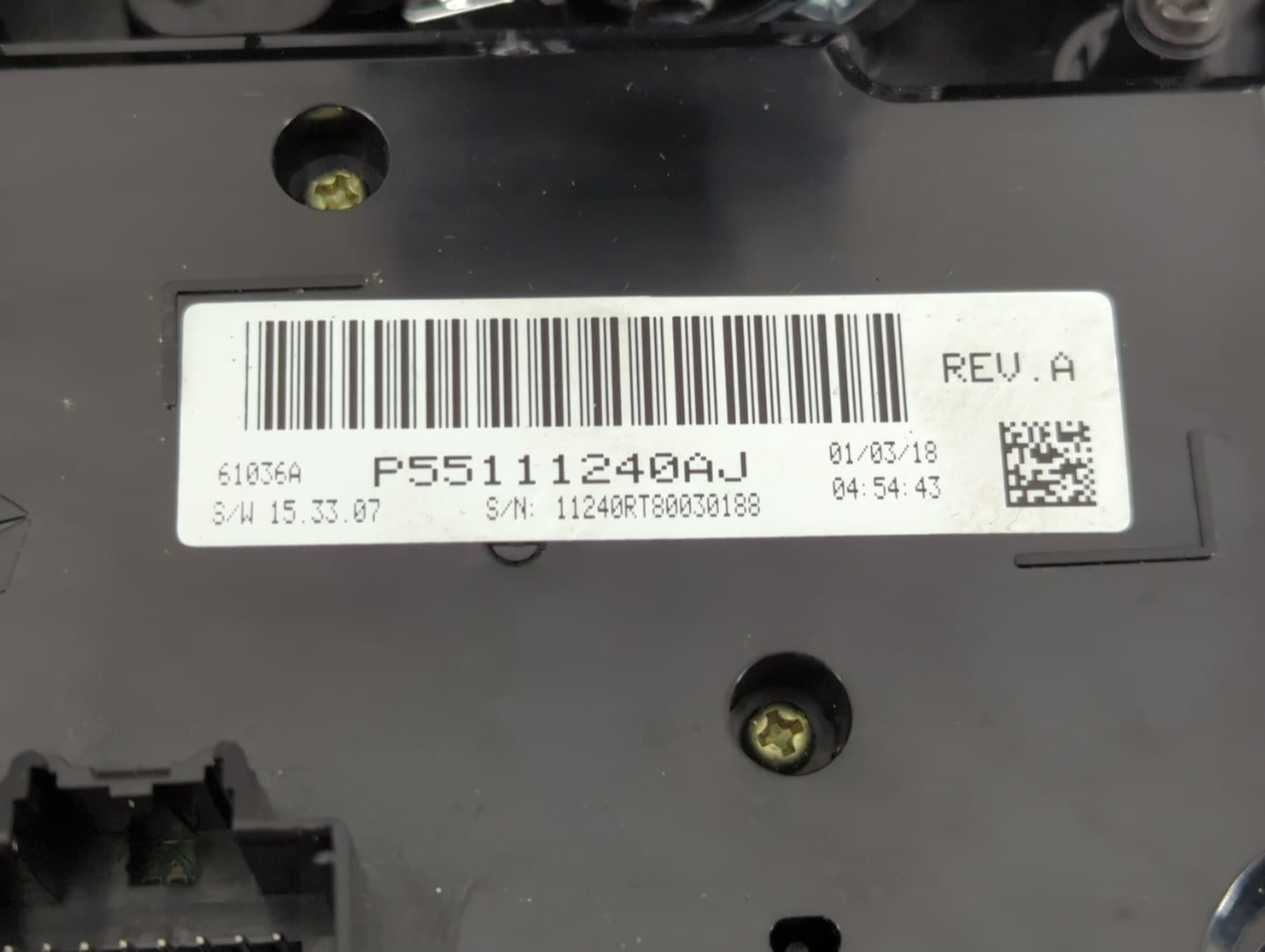 2018 Dodge Caravan Climate Control Module Temperature AC/Heater Replacement P/N:P5511240AJ Fits OEM Used Auto Parts - Oemuse