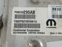 2018 Dodge Caravan PCM Engine Control Computer ECU ECM PCU OEM P/N:P68243295AB Fits Fits 2016 2017 2019 2020 OEM Used Auto P