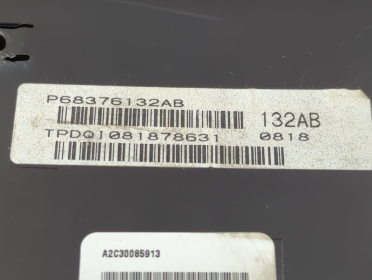 2018 Dodge Caravan Instrument Cluster Speedometer Gauges P/N:P68376132AB P68241684AA Fits Fits 2015 2016 2017 OEM Used Auto 