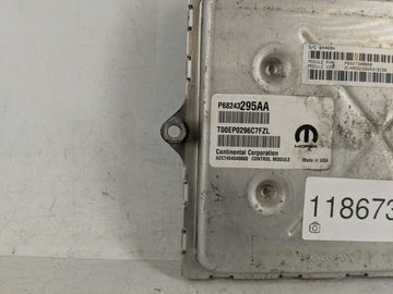 2018 Dodge Caravan PCM Engine Control Computer ECU ECM PCU OEM P/N:P68243295AA P68243295AB Fits Fits 2016 2017 2019 2020 OEM Used Auto Parts