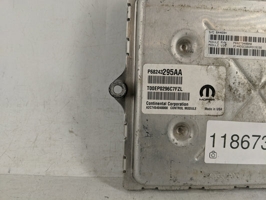 2018 Dodge Caravan PCM Engine Control Computer ECU ECM PCU OEM P/N:P68243295AA P68243295AB Fits Fits 2016 2017 2019 2020 OEM Used Auto Parts