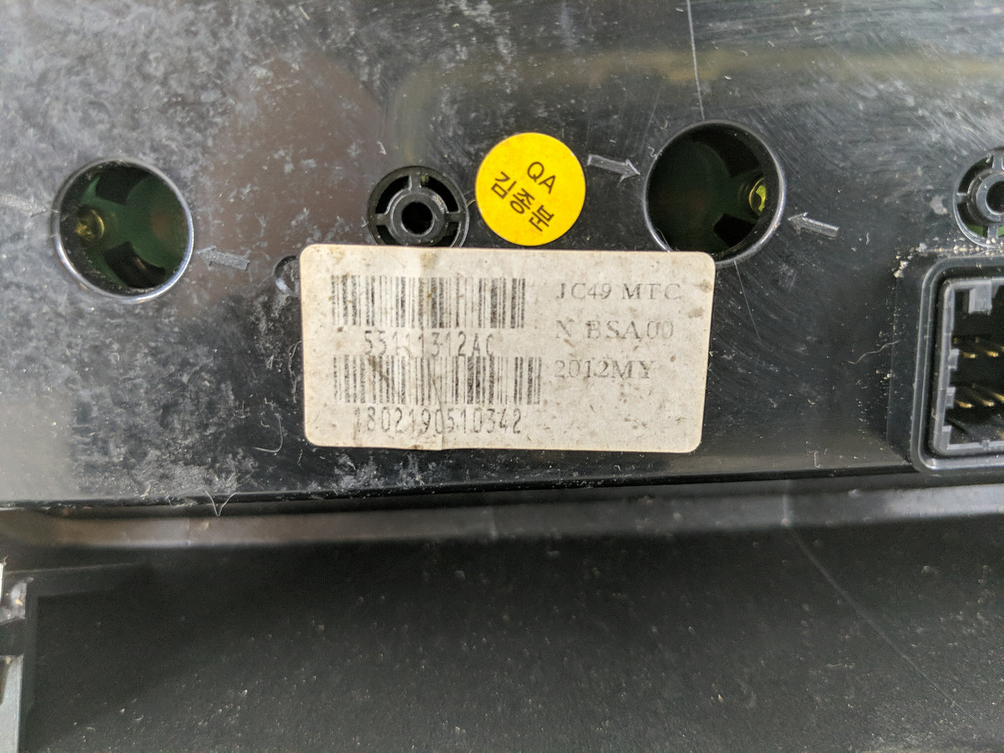 2018 Dodge Caravan Climate Control Module Temperature AC/Heater Replacement P/N:55111312AC Fits OEM Used Auto Parts - Oemuse