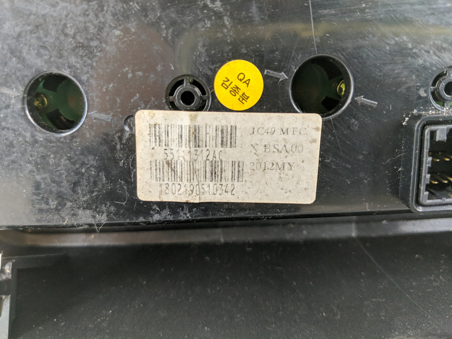 2018 Dodge Caravan Climate Control Module Temperature AC/Heater Replacement P/N:55111312AC Fits OEM Used Auto Parts - Oemuse