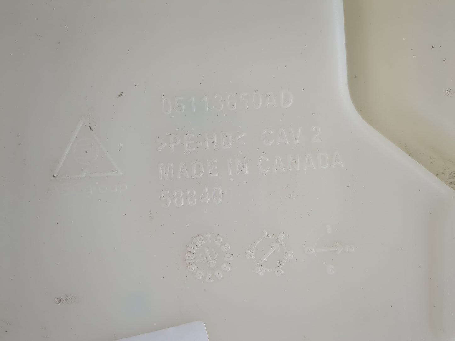 Dodge Caravan Windshield Washer Fluid Reservoir Bottle Oem - Oemusedautoparts1.com