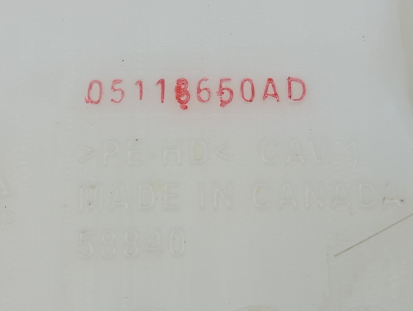 Dodge Caravan Windshield Washer Fluid Reservoir Bottle Oem - Oemusedautoparts1.com