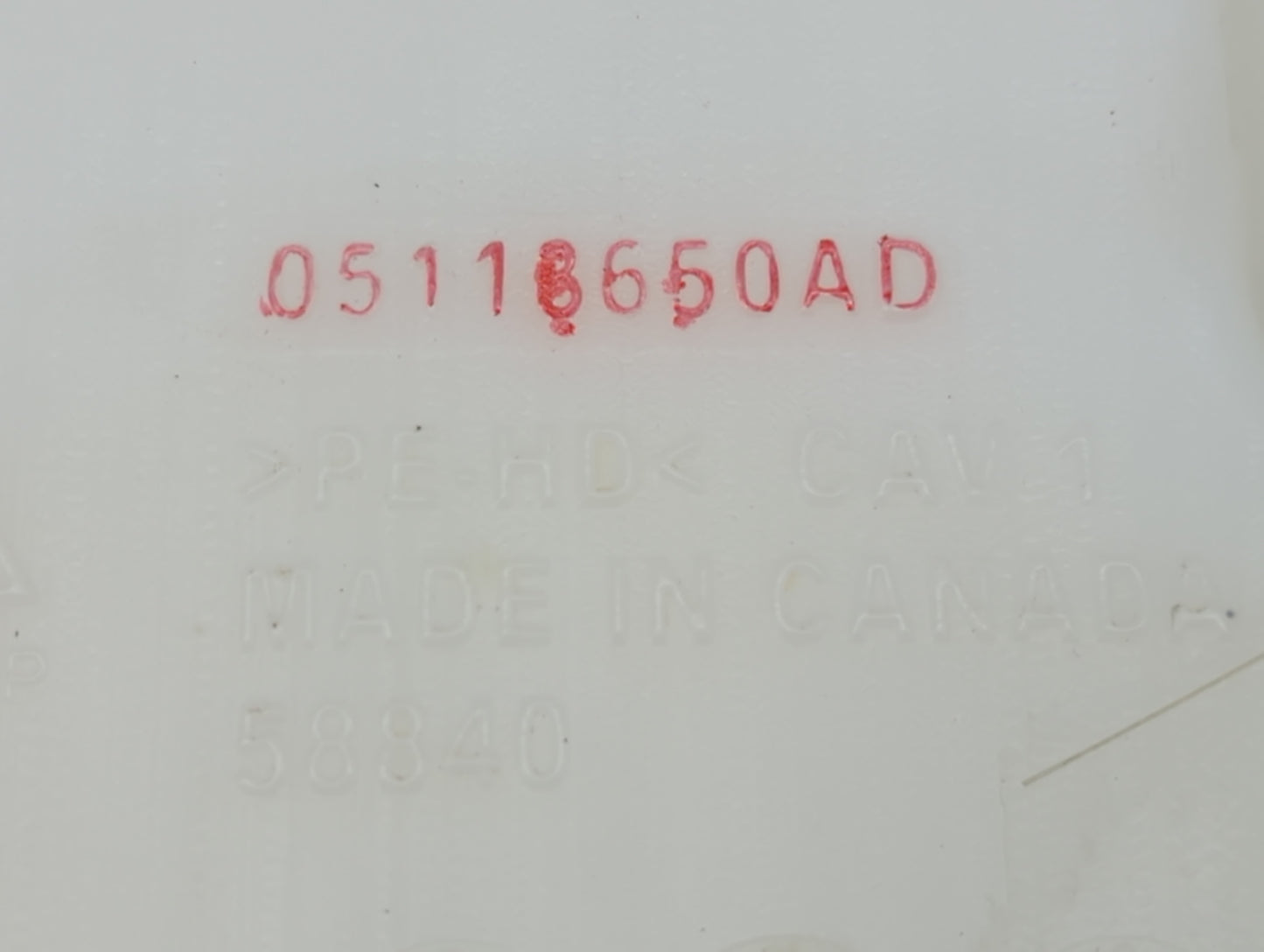 Dodge Caravan Windshield Washer Fluid Reservoir Bottle Oem - Oemusedautoparts1.com