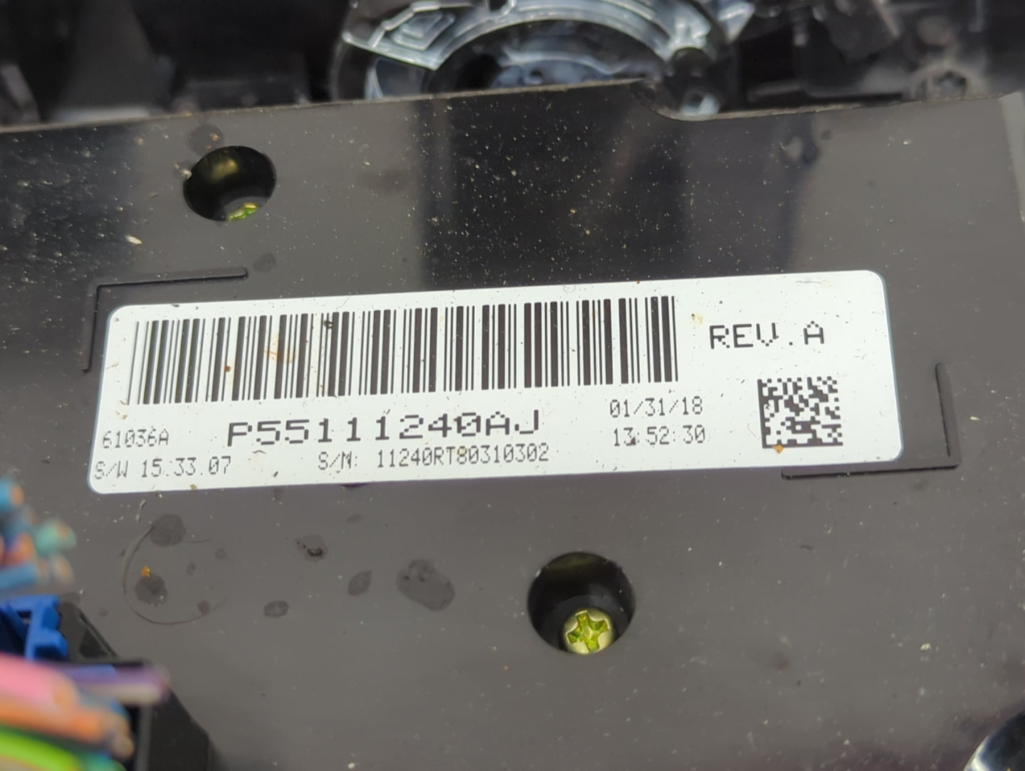 2018 Dodge Caravan Climate Control Module Temperature AC/Heater Replacement P/N:P55111240AJ Fits OEM Used Auto Parts - Oemus