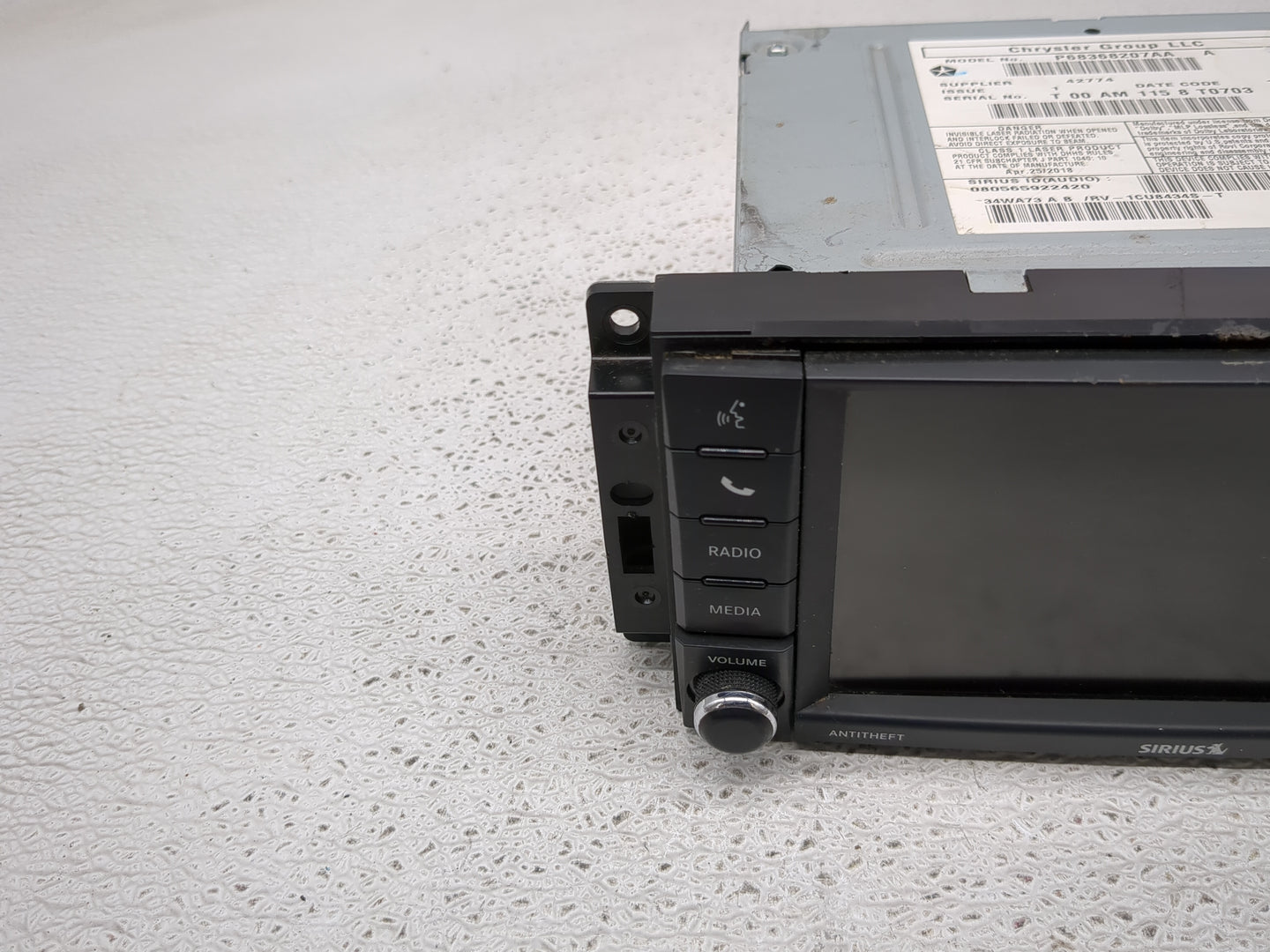 2018 Dodge Caravan Radio AM FM Cd Player Receiver Replacement P/N:P68368207AA Fits Fits 2012 2013 2014 2015 2016 2017 2019 2