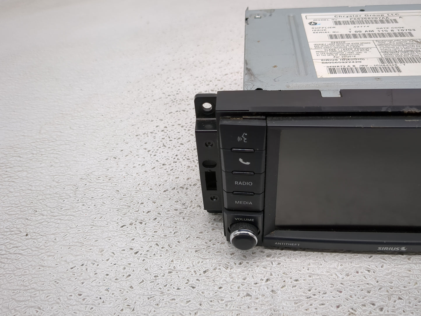 2018 Dodge Caravan Radio AM FM Cd Player Receiver Replacement P/N:P68368207AA Fits Fits 2012 2013 2014 2015 2016 2017 2019 2