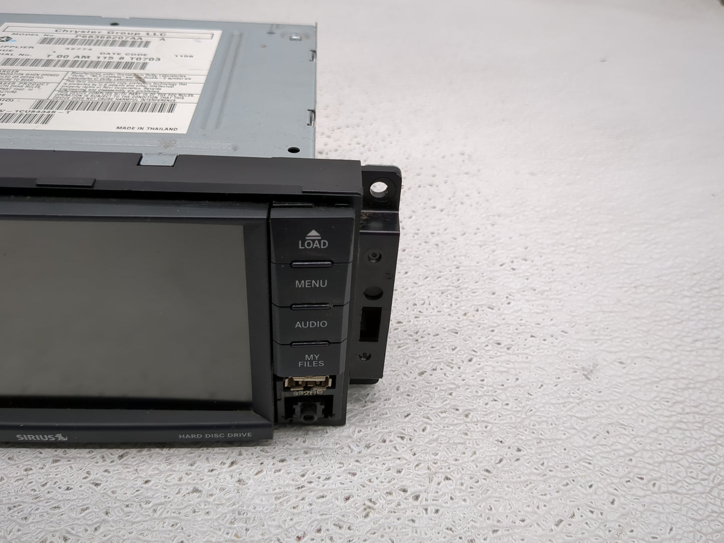 2018 Dodge Caravan Radio AM FM Cd Player Receiver Replacement P/N:P68368207AA Fits Fits 2012 2013 2014 2015 2016 2017 2019 2