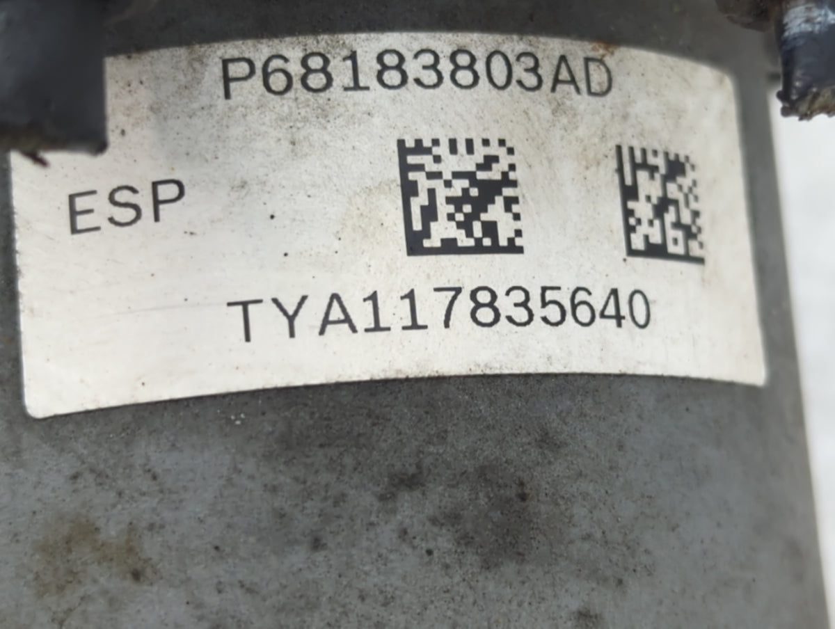 2018 Dodge Caravan Anti-Lock Brake ABS Pump Module Actuator OEM P/N:P68183803AD TYA117835640 Fits Fits 2015 2016 2017 2019 2