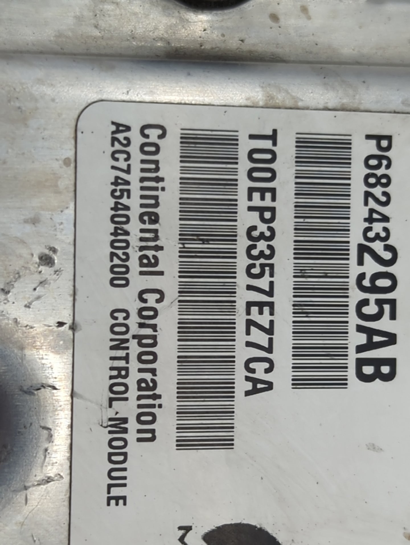 2018 Dodge Caravan PCM Engine Control Computer ECU ECM PCU OEM P/N:P68243295AB T00EP3357EZ7CA Fits Fits 2016 2017 2019 2020 