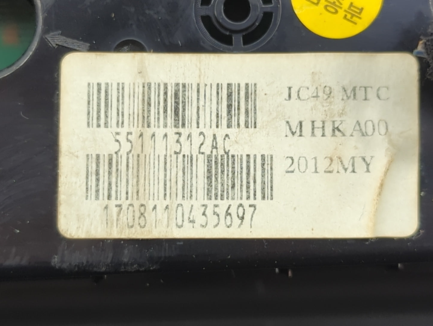 2018 Dodge Caravan Climate Control Module Temperature AC/Heater Replacement P/N:55111312AC JC49MTC Fits OEM Used Auto Parts 