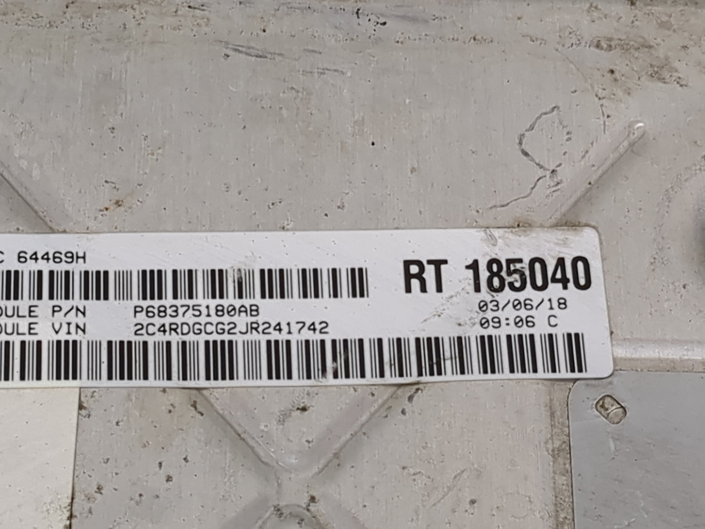 2018 Dodge Caravan PCM Engine Control Computer ECU ECM PCU OEM P/N:P68243295AB Fits Fits 2016 2017 2019 2020 OEM Used Auto P