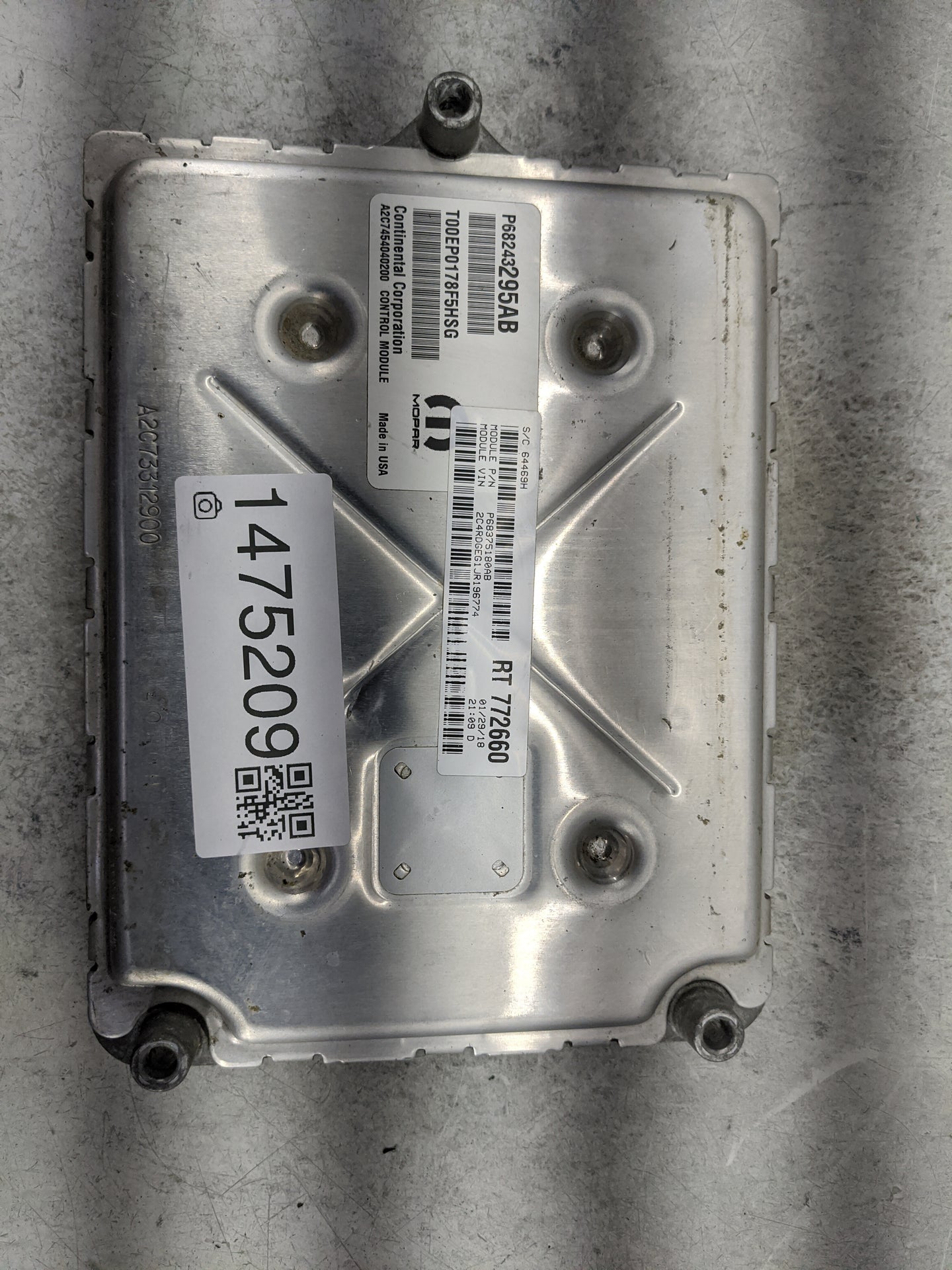 2018 Dodge Caravan PCM Engine Control Computer ECU ECM PCU OEM P/N:P68243295AB T00EP0178F5HSG Fits Fits 2016 2017 2019 2020 