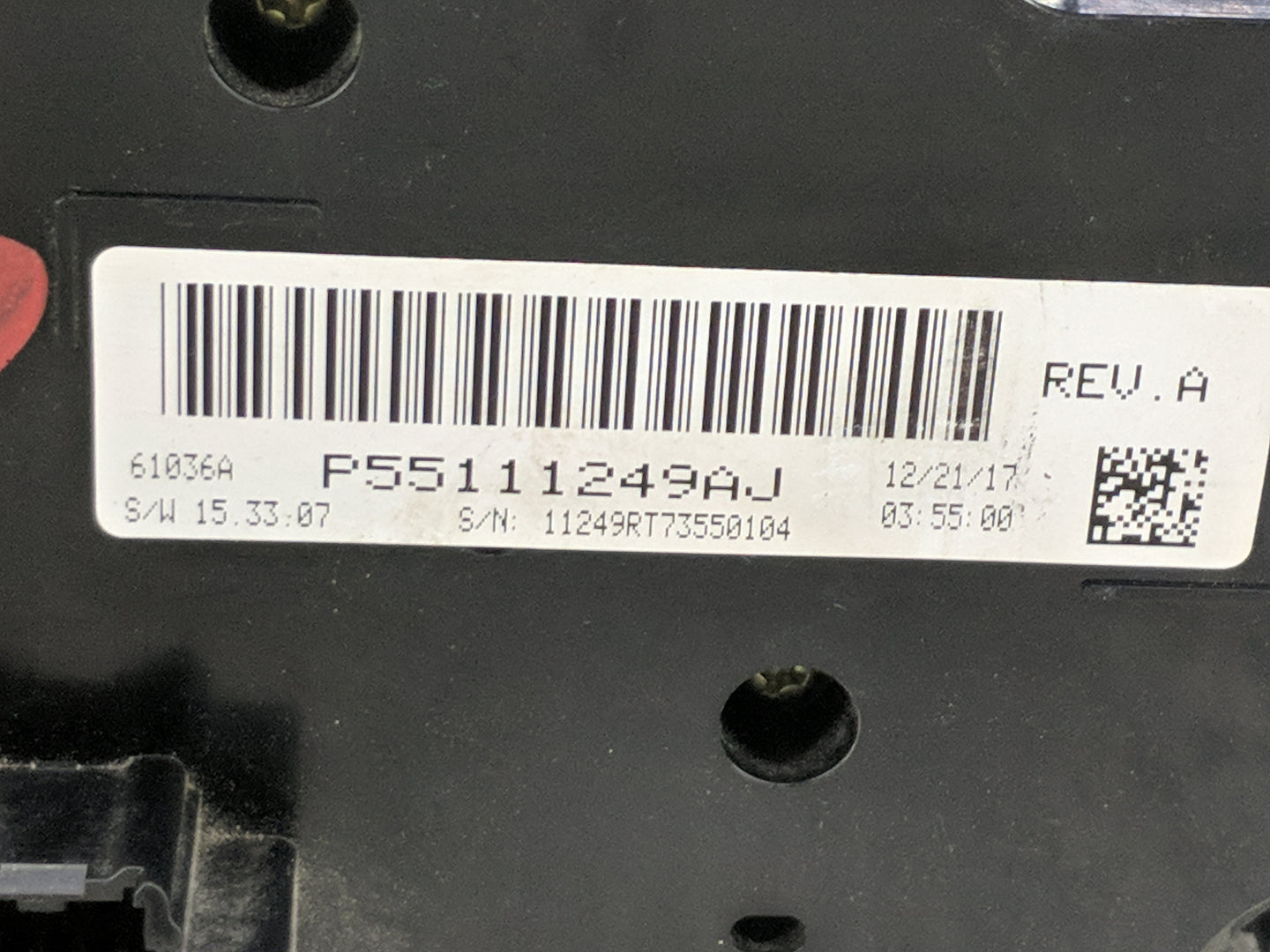2018 Dodge Caravan Climate Control Module Temperature AC/Heater Replacement P/N:P55111249AJ Fits OEM Used Auto Parts - Oemus