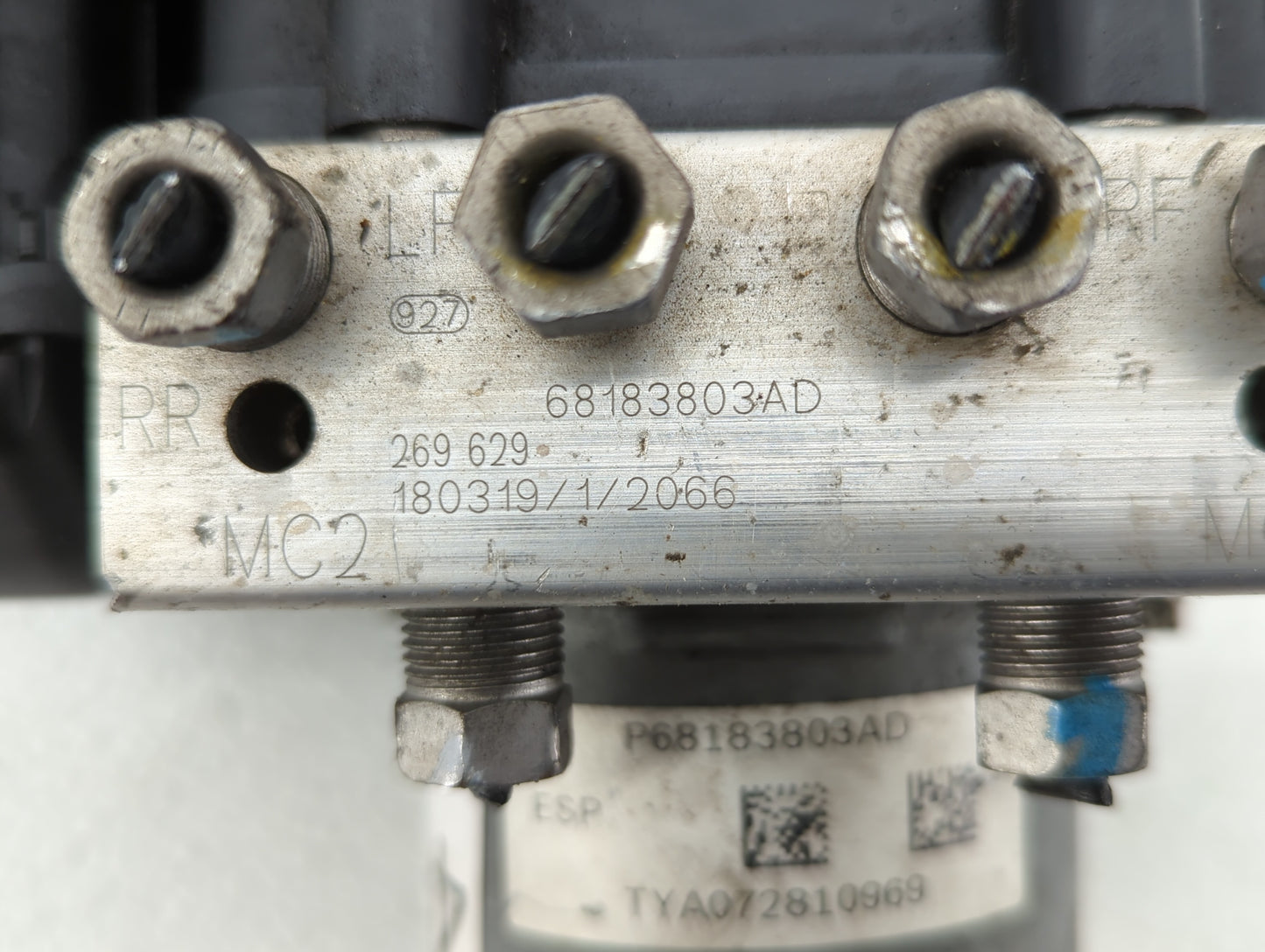 2018 Dodge Caravan ABS Pump Control Module Replacement P/N:68183803AD P68443867AA, 68183803AC Fits Fits 2015 2016 2017 2019 