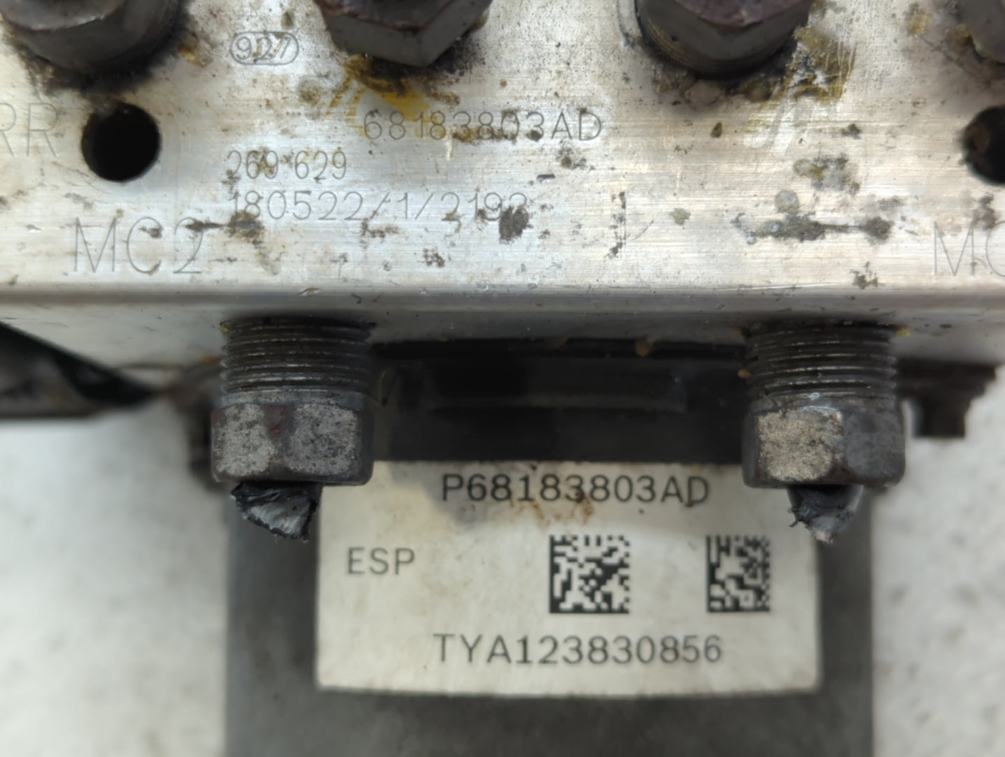 2018 Dodge Caravan ABS Pump Control Module Replacement P/N:P68183803AD Fits Fits 2015 2016 2017 2019 2020 OEM Used Auto Part