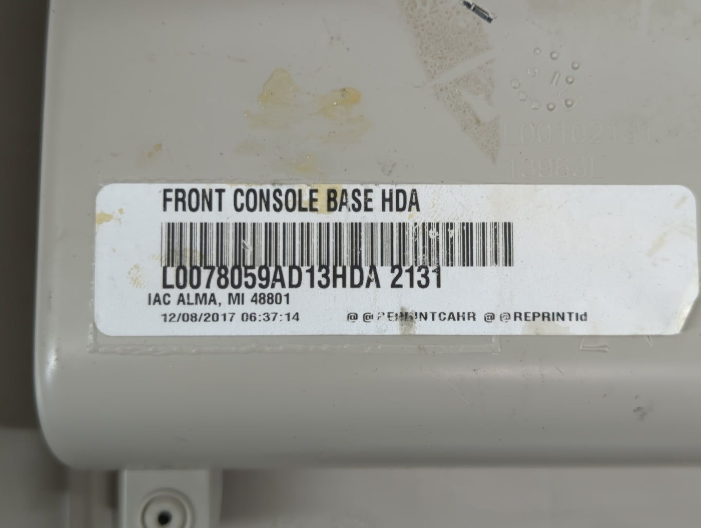 2018 Dodge Caravan Overhead Roof Console - Oemusedautoparts1.com