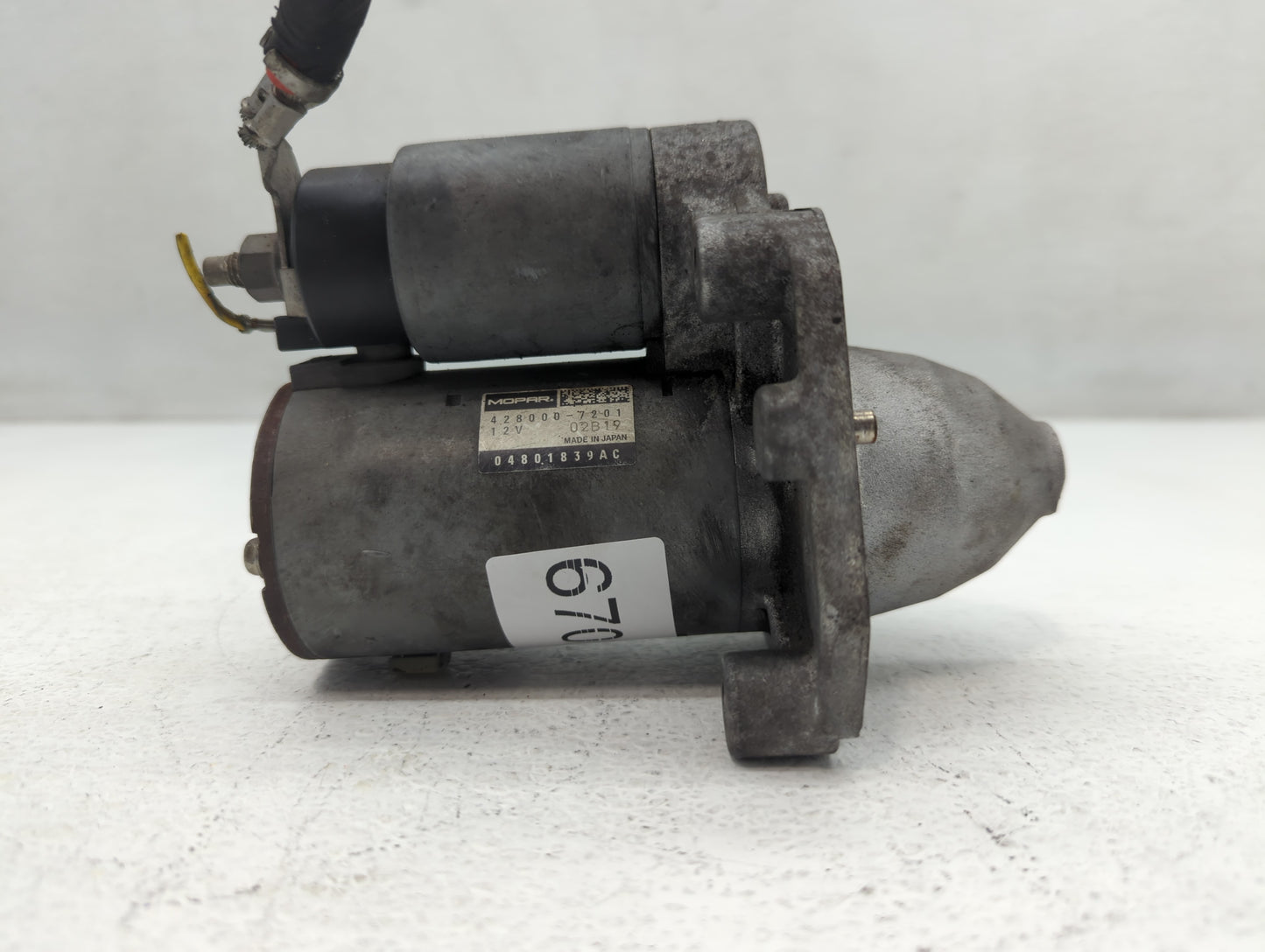 2018 Dodge Caravan Car Starter Motor Solenoid OEM P/N:428000-7201 04801839AB Fits OEM Used Auto Parts - Oemusedautoparts1.co