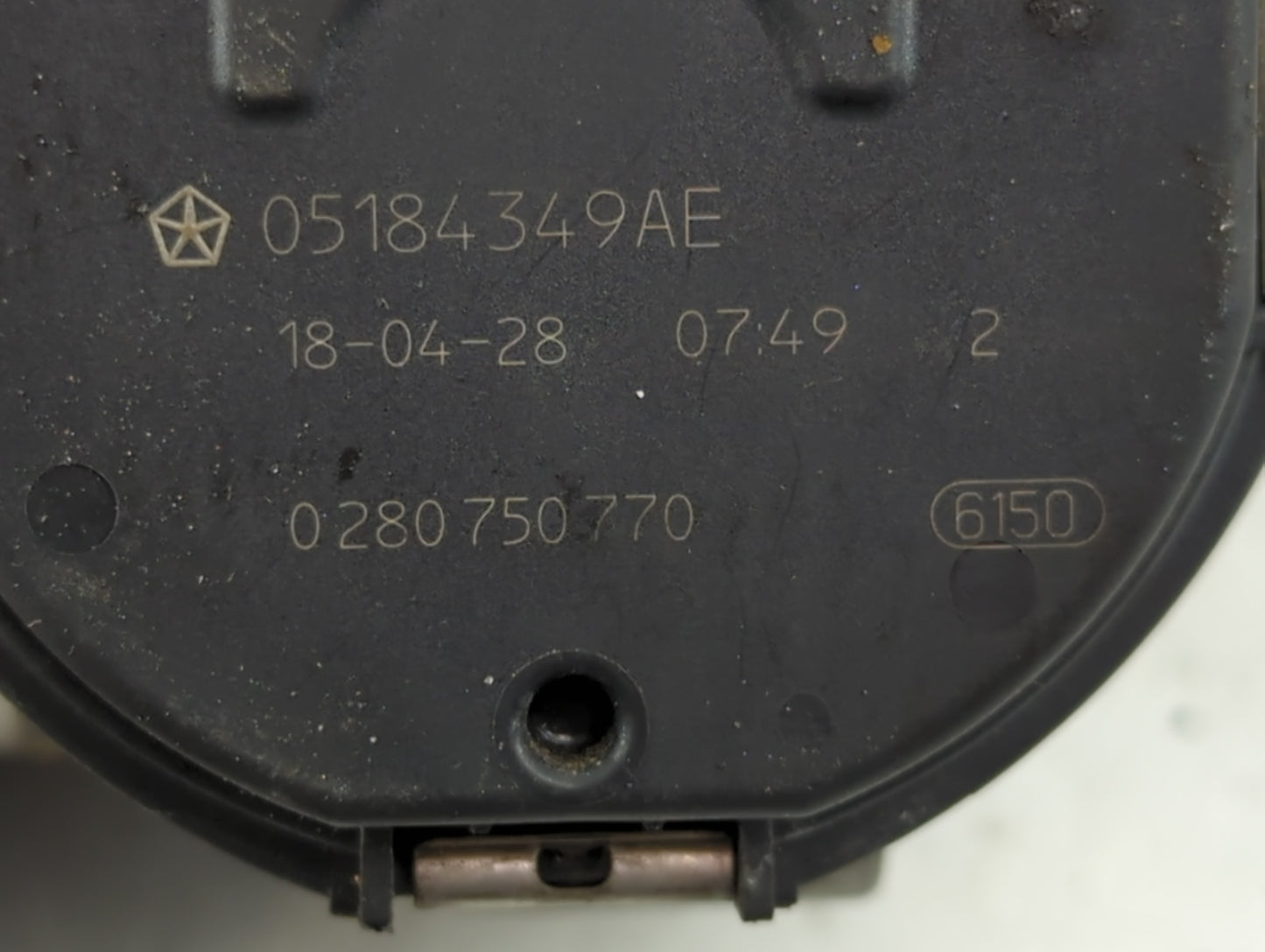 2018 Dodge Caravan Throttle Body P/N:0 280 750 770 05184349AE Fits Fits 2011 2012 2013 2014 2015 2016 2017 2019 2020 2021 20