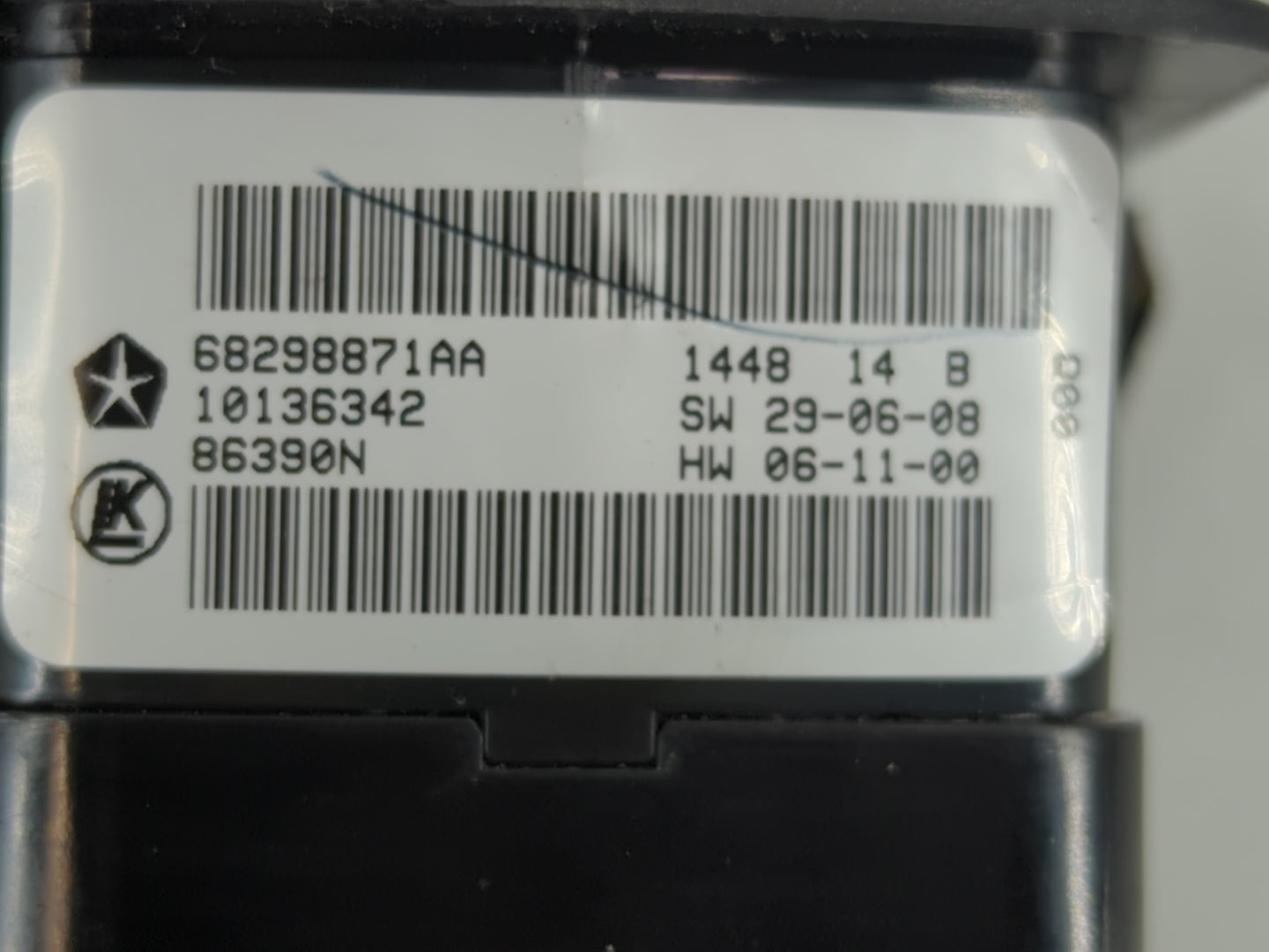 2018 Dodge Caravan Master Power Window Switch Replacement Driver Side Left P/N:68298871AA Fits OEM Used Auto Parts - Oemused