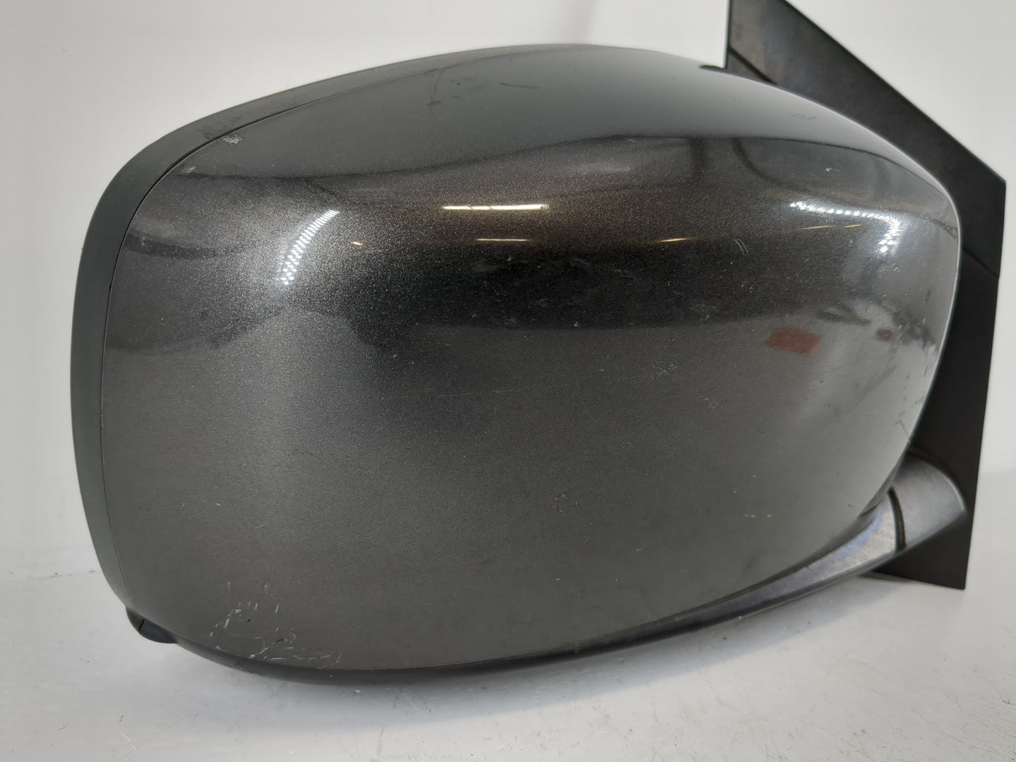 Dodge Caravan Passenger Right Side View Manual Door Mirror Dark Gray - Oemusedautoparts1.com