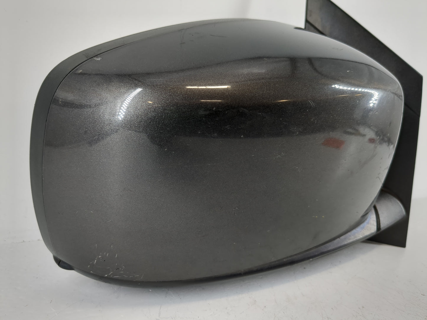 Dodge Caravan Passenger Right Side View Manual Door Mirror Dark Gray - Oemusedautoparts1.com