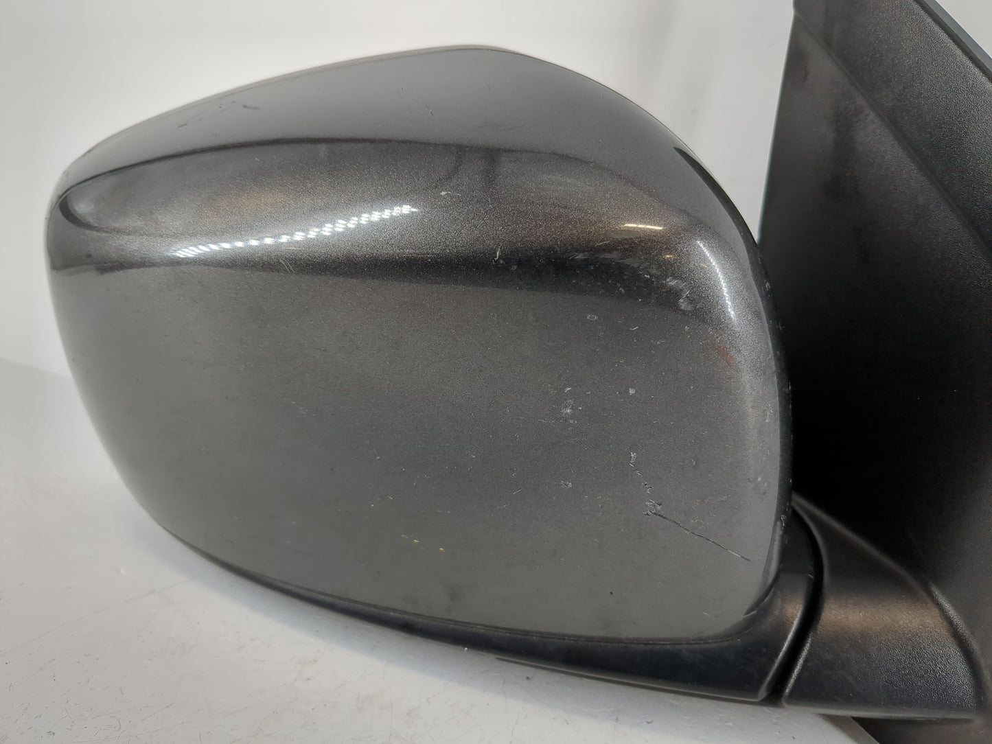 Dodge Caravan Passenger Right Side View Manual Door Mirror Dark Gray - Oemusedautoparts1.com