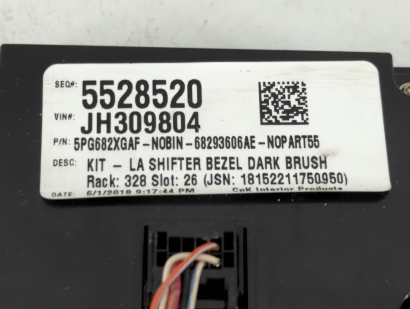 2018 Dodge Challenger Climate Control Module Temperature AC/Heater Replacement P/N:68293606AE 5528520 Fits OEM Used Auto Par